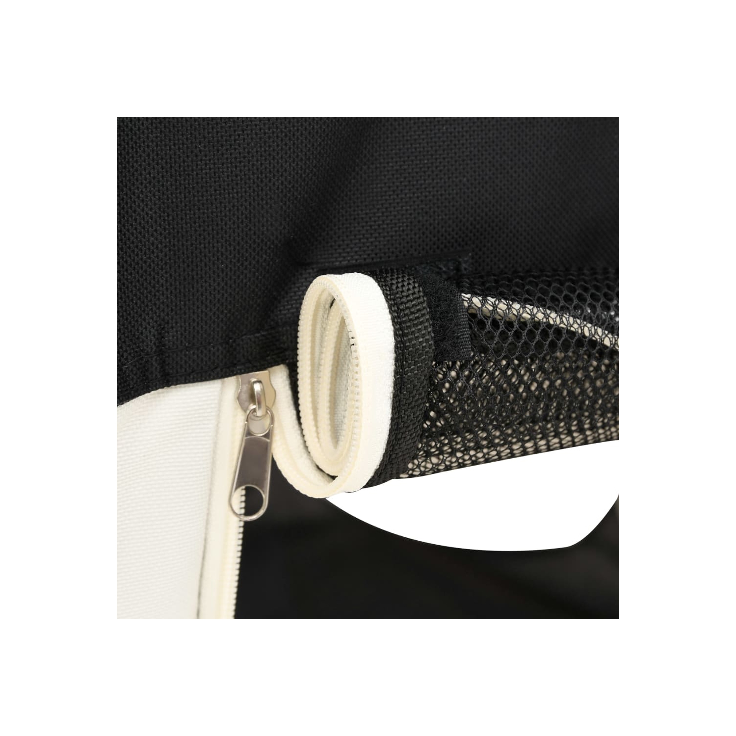 vidaXL Foldable Dog Playpen with Carrying Bag Black 110x110x58 cm