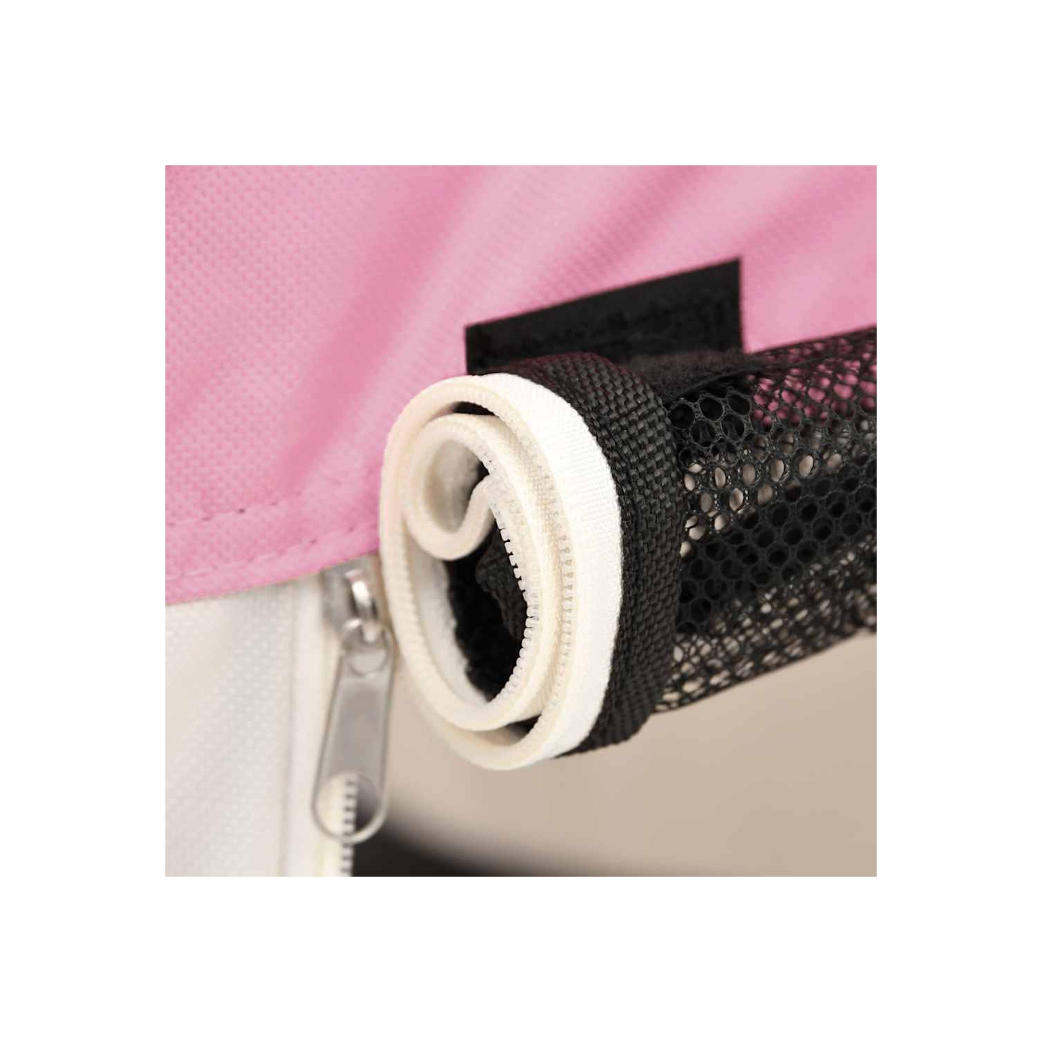 vidaXL Foldable Dog Playpen with Carrying Bag Pink 125x125x61 cm