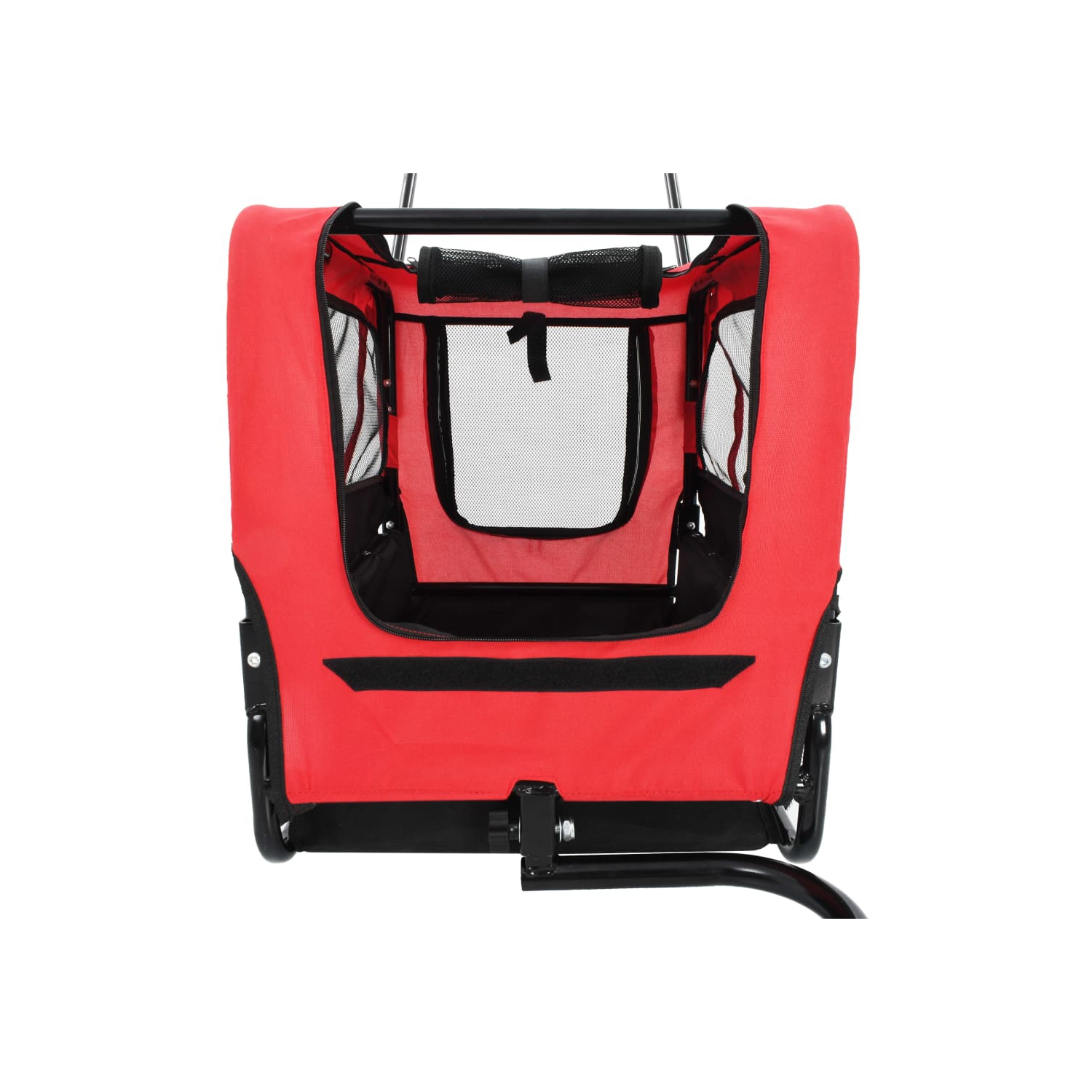 vidaXL 2-in-1 Pet Bike Trailer & Jogging Stroller Red and Black