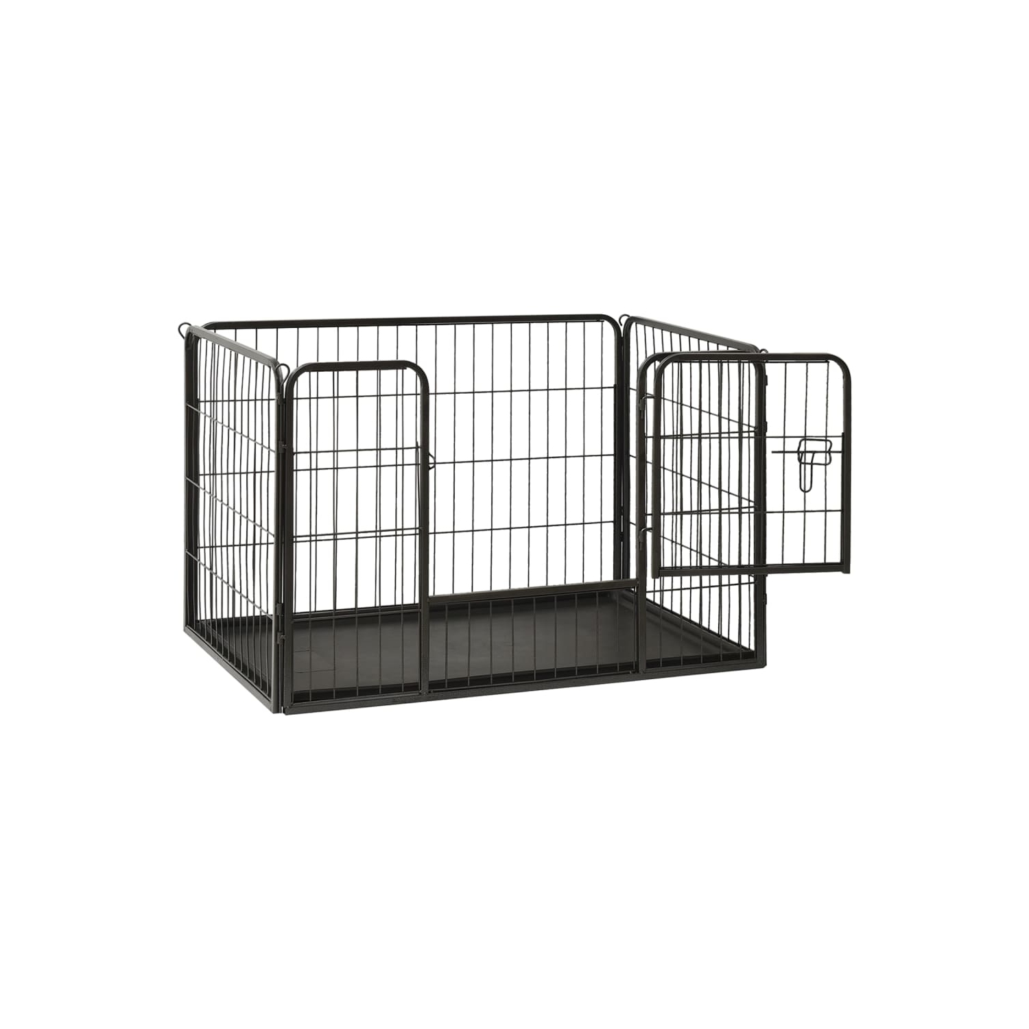 vidaXL Puppy Playpen Steel 91.5x59x61 cm