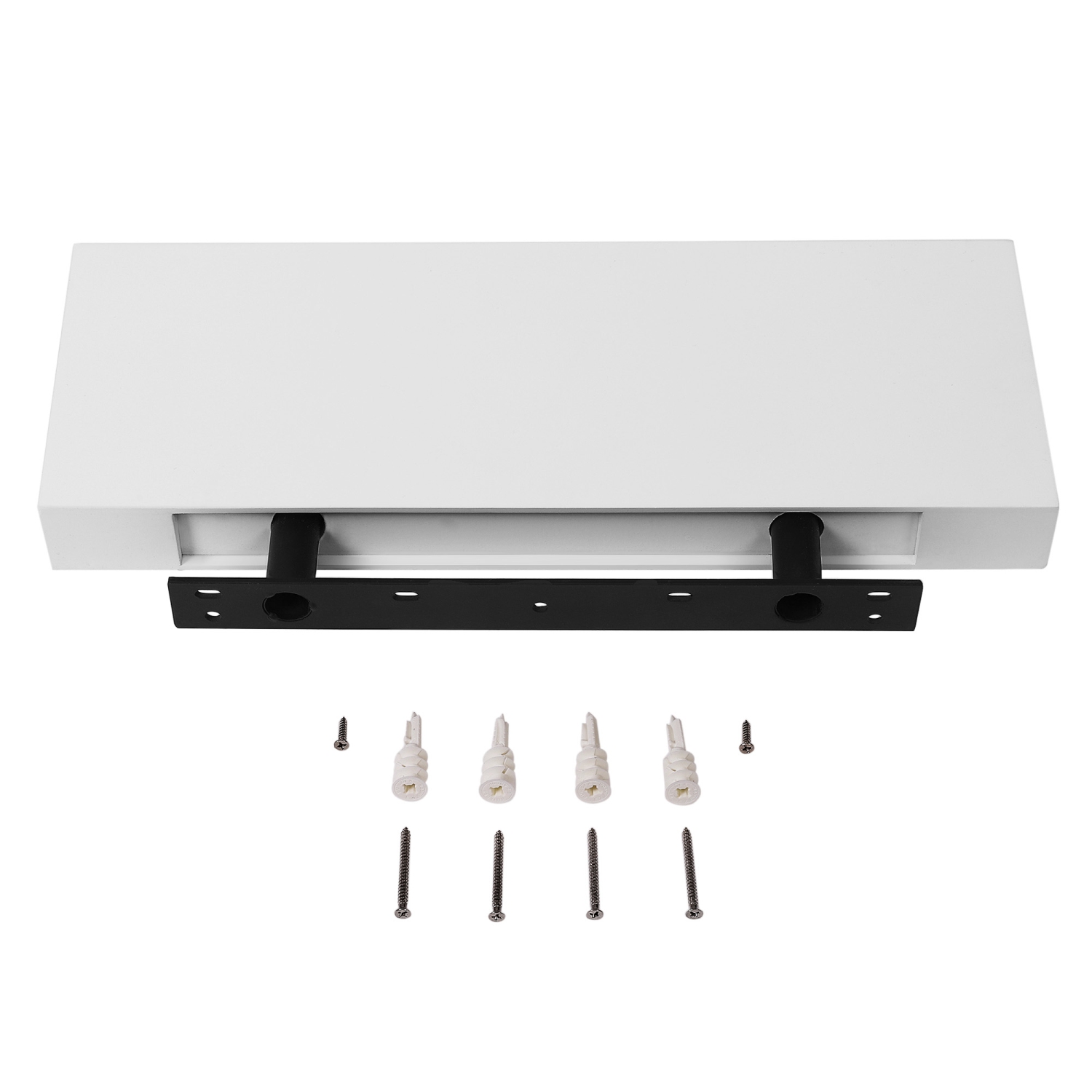 Tablette flottante pour LA MAISON SONGMICS, tablette murale de 15,7 po, avec support en métal pour une installation facile, accessoires d’affichage,