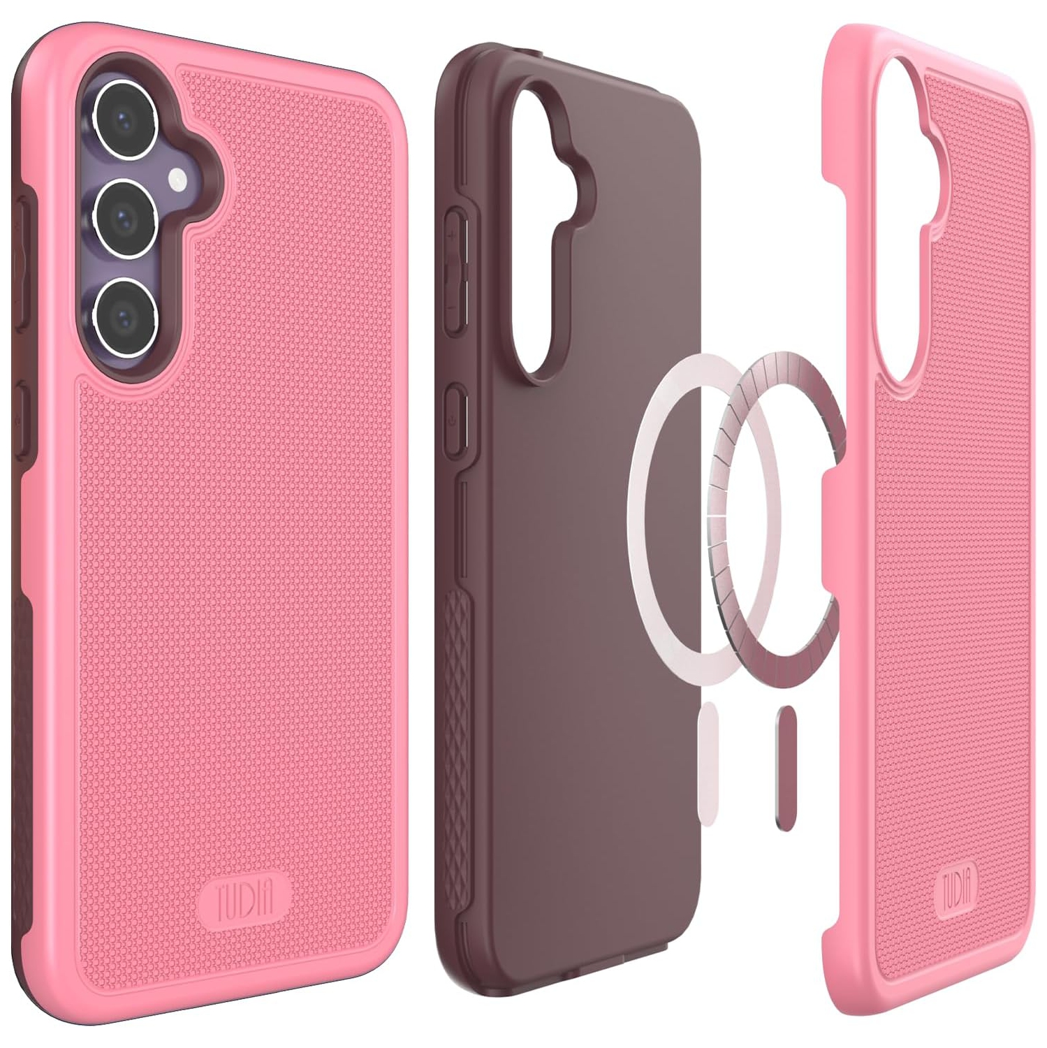 TUDIA MergeGrip Samsung Galaxy S23 FE Case Magsafe Compatible - Smokey Pink