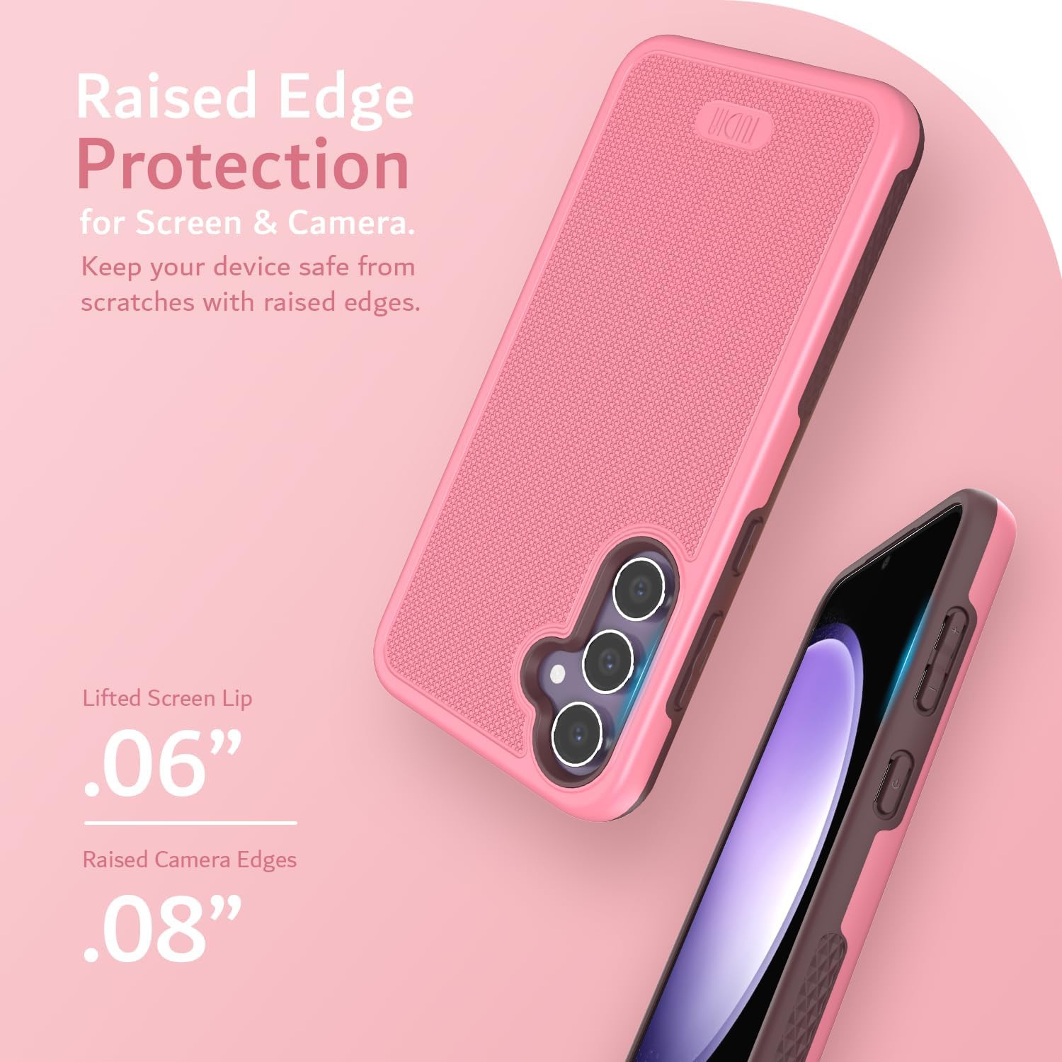 TUDIA MergeGrip Samsung Galaxy S23 FE Case Magsafe Compatible - Smokey Pink