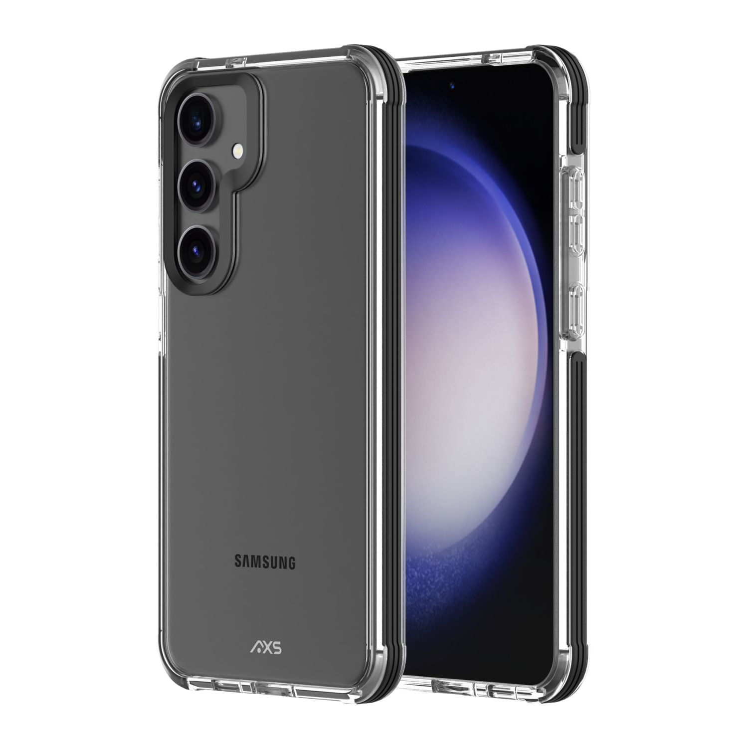 Étui transparent testé contre les chutes ProShield plus d'AXS pour Galaxy S24 | Noir de Samsung