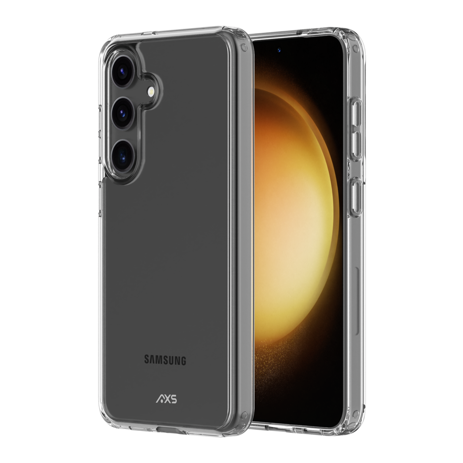 Étui TRANSPARENT AXS testé contre les chutes pour le Galaxy S24 de Samsung