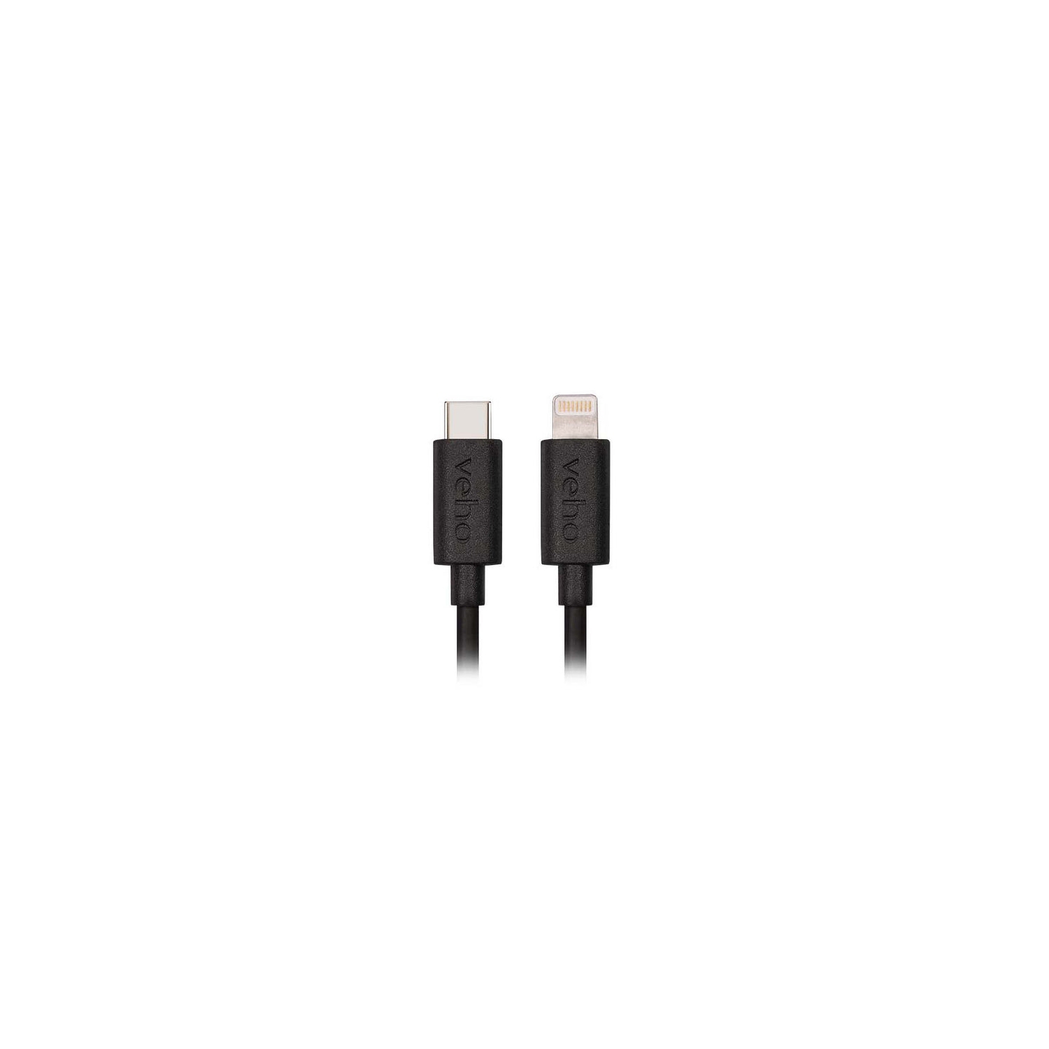 Veho Pebble USB-C to Lightning Charge & Sync Cable 0.2m - Black