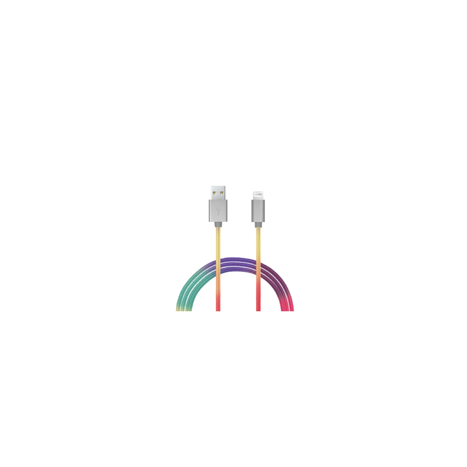 AMAZE 5FT USB-A TO LIGHTNING CABLE - MULTI-COLOR