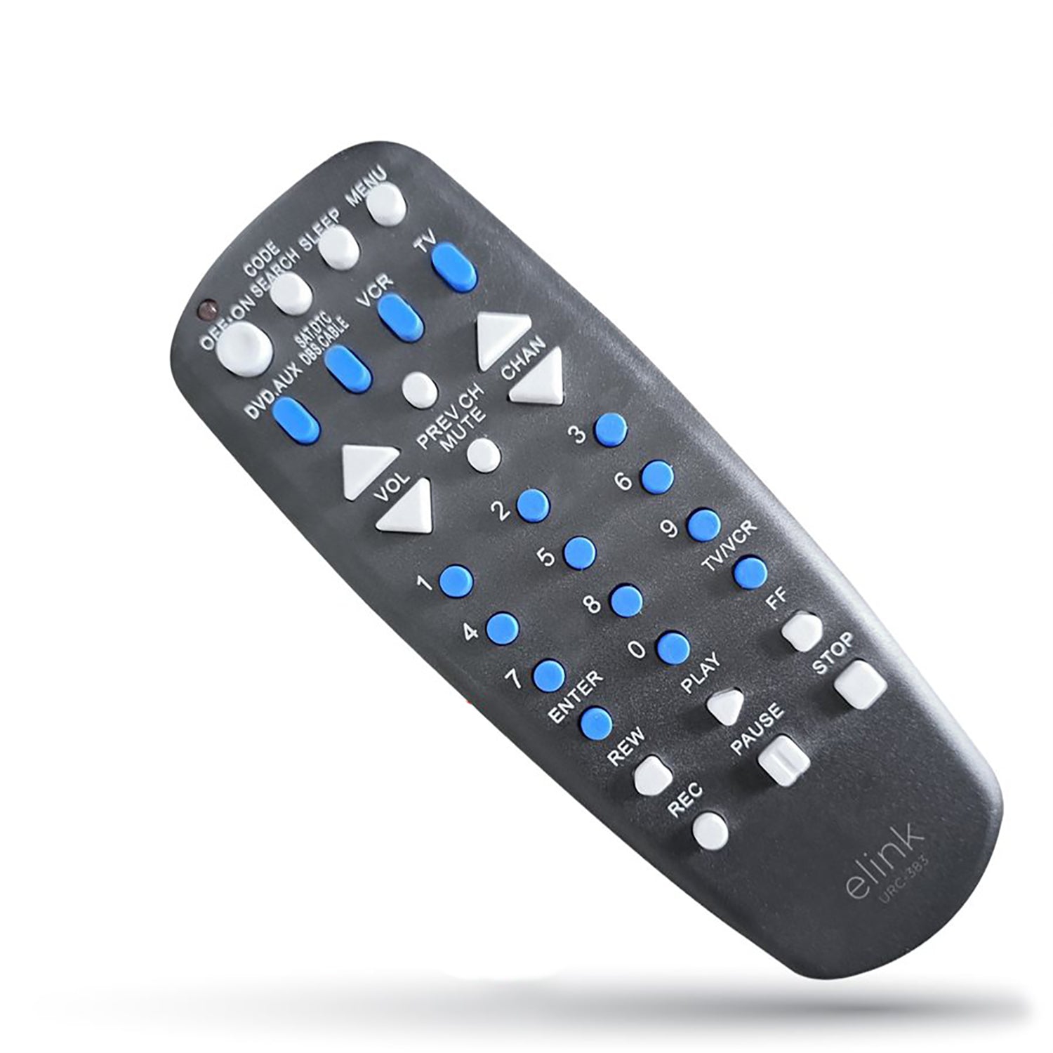 Elink - 4 in 1 Universal Remote Control, Easy to Handle, Black