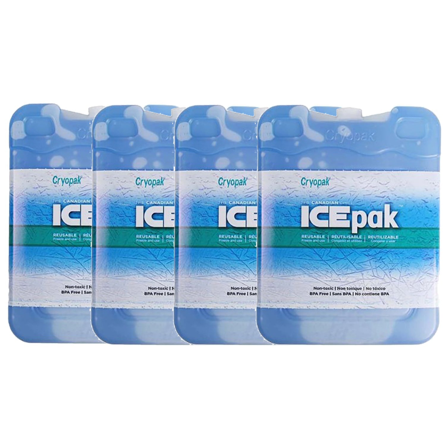 Cryopak - Set of 4 Reusable IcePak, Non-Toxic