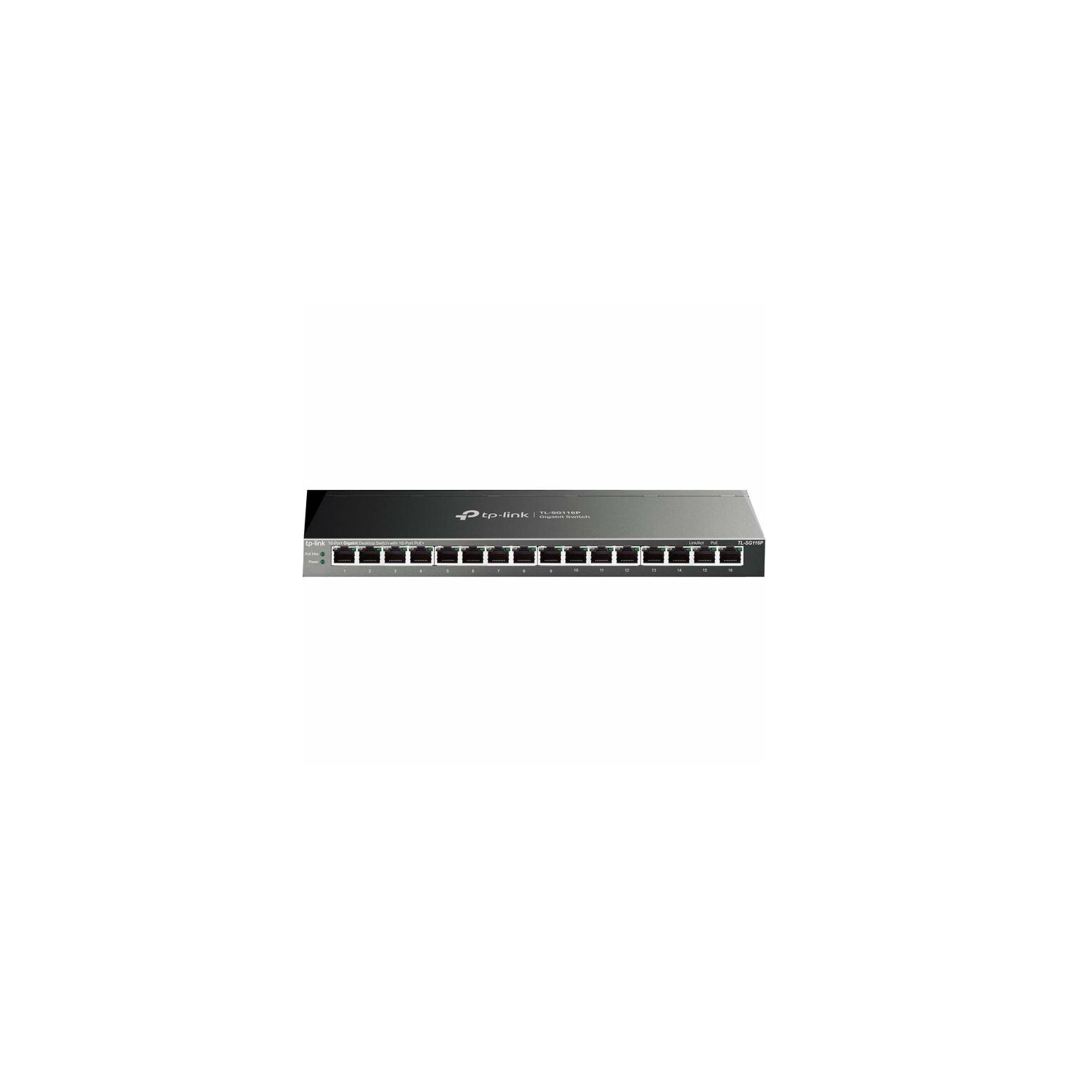 TP-Link TL-SG116P 16-Port Gigabit Desktop Switch with 16-Port PoE+