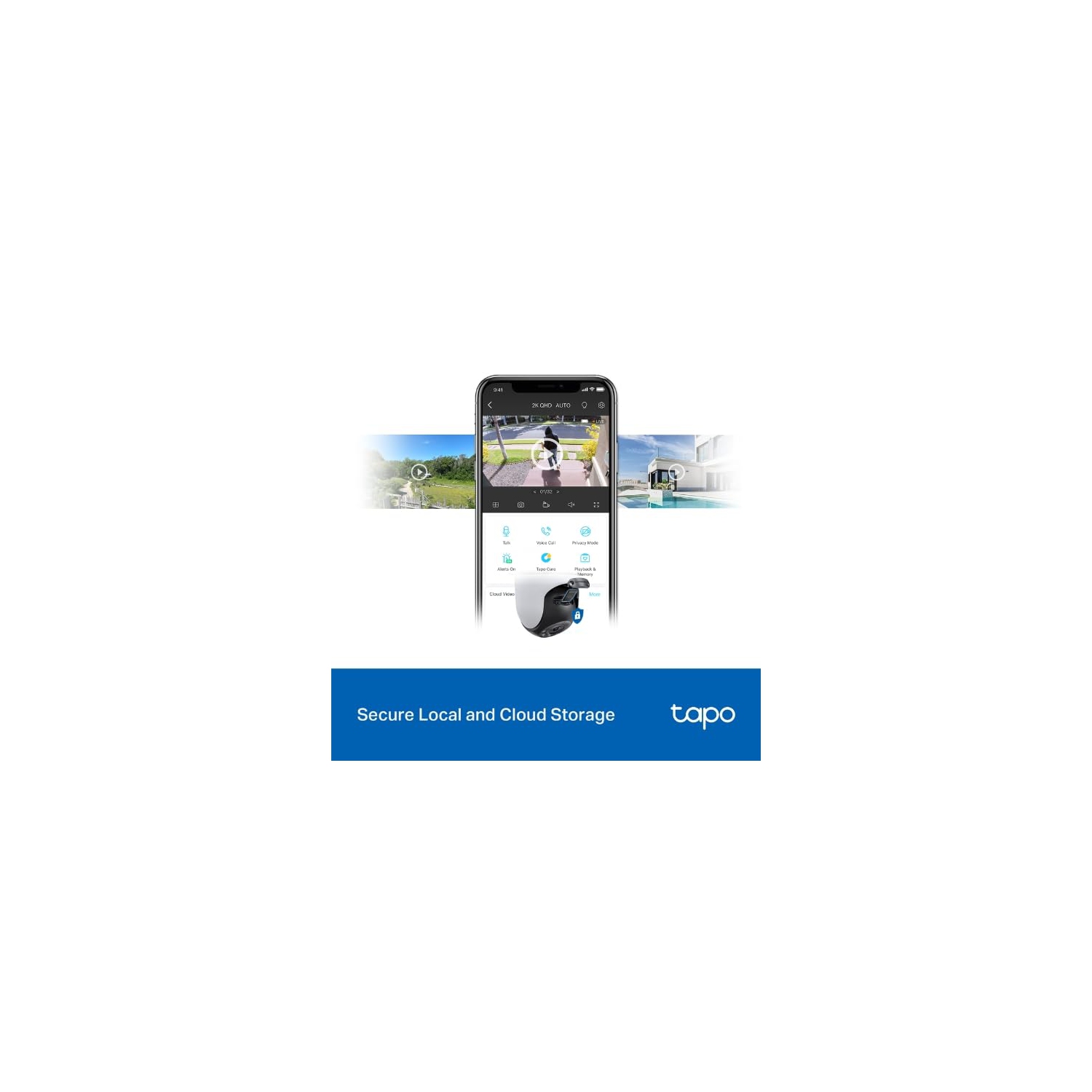 Tapo Outdoor Pan/Tilt Security Wi-Fi Camera TAPOC520WS