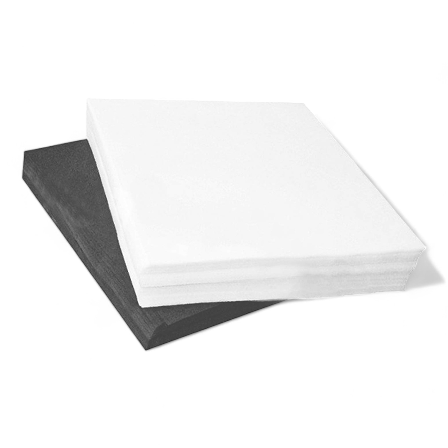 EcoPrint Test Sheets - 25 Pack | White 15" x 15" | Disposable Screen Printing Pellons | Ideal for Ink Testing & Pallet Protection | Screen Printin