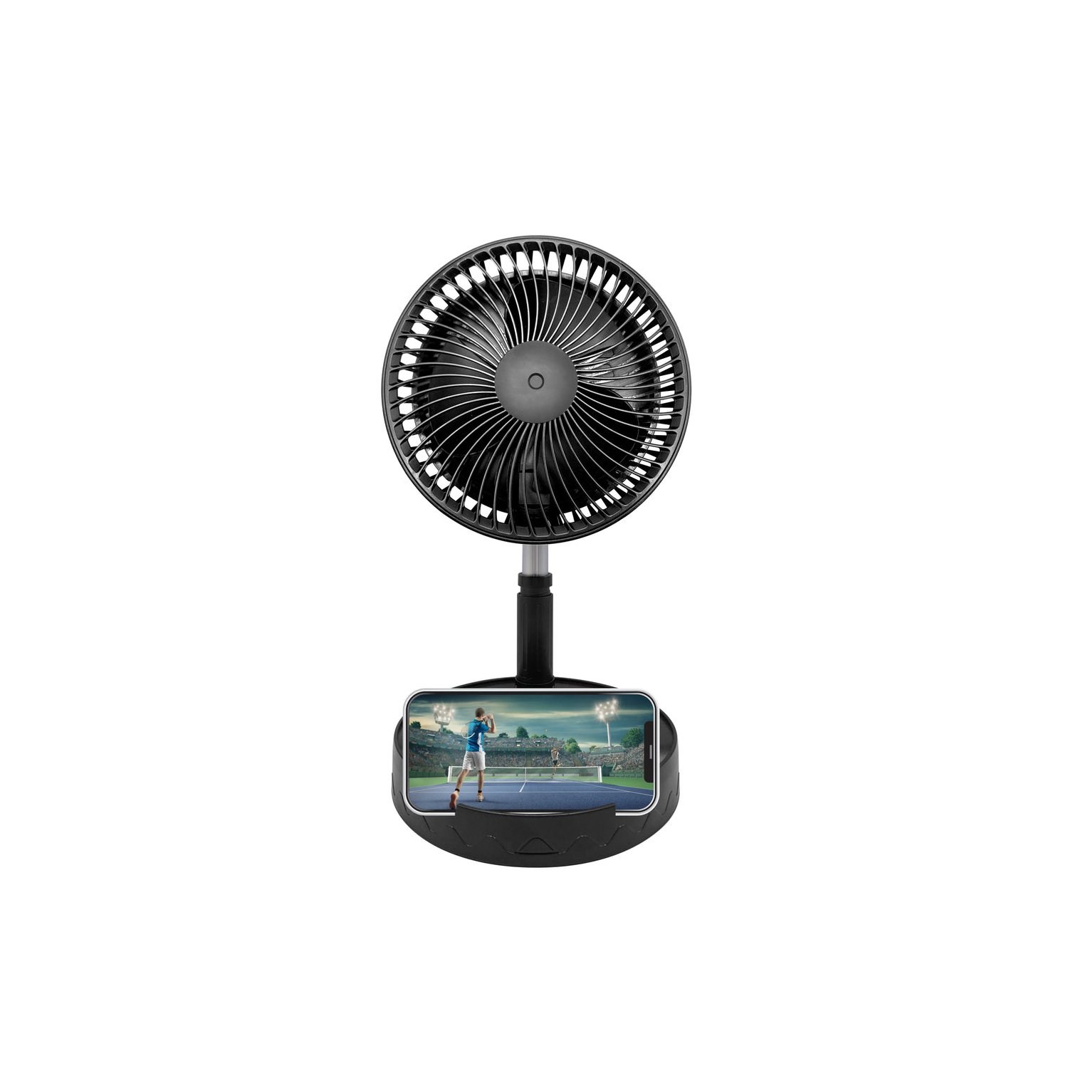 Ventilateur de bureau et de plancher portatif à 4 vitesses avec chargeur portable USB-C de Royal Sovereign