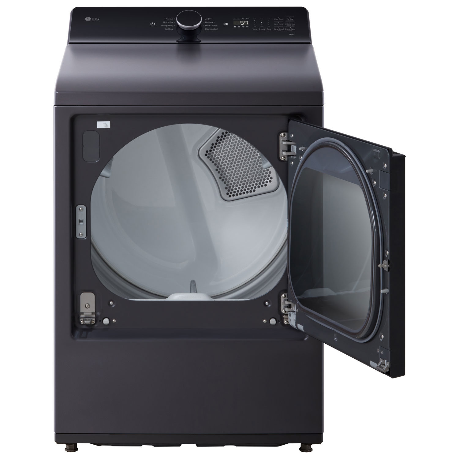 LG 7.3 Cu. Ft. Ultra Large Capacity Rear Control Electric Dryer - Matte Black
