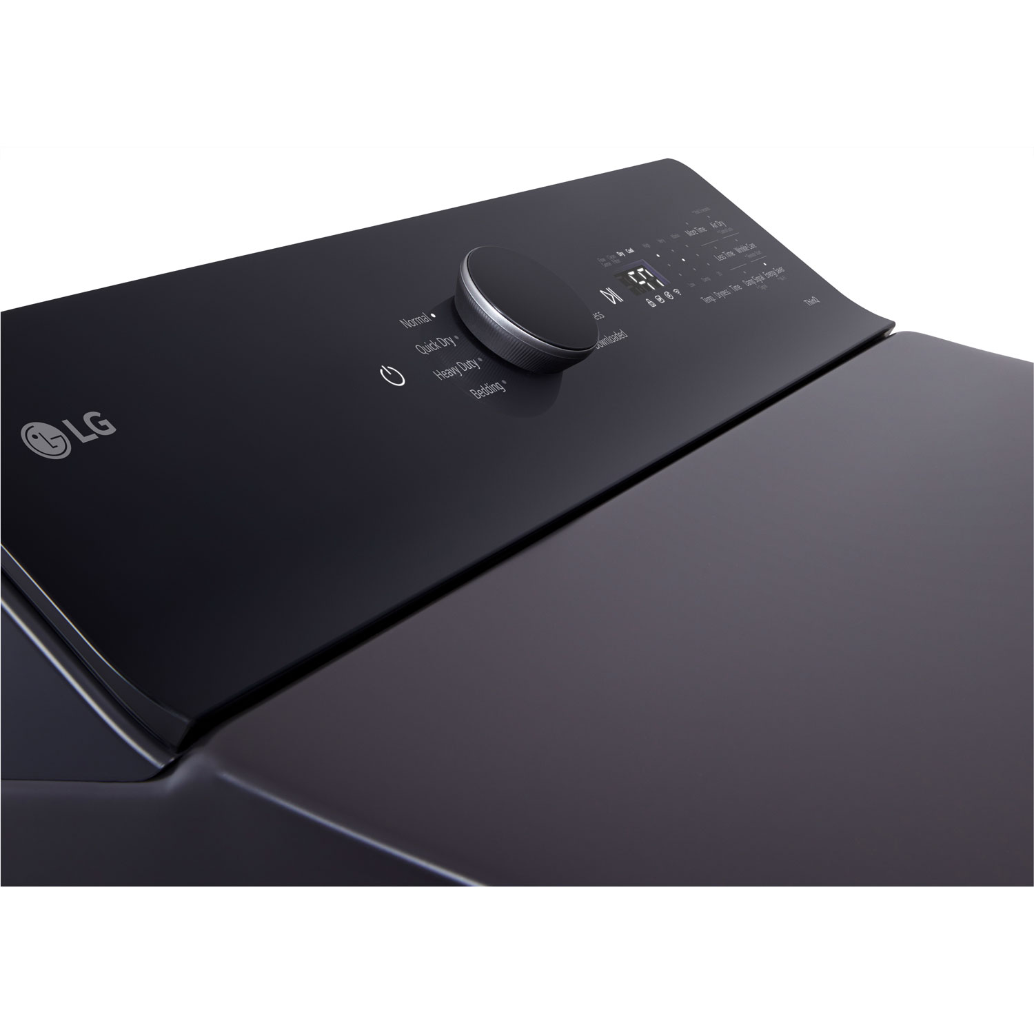 LG 7.3 Cu. Ft. Ultra Large Capacity Rear Control Electric Dryer - Matte Black