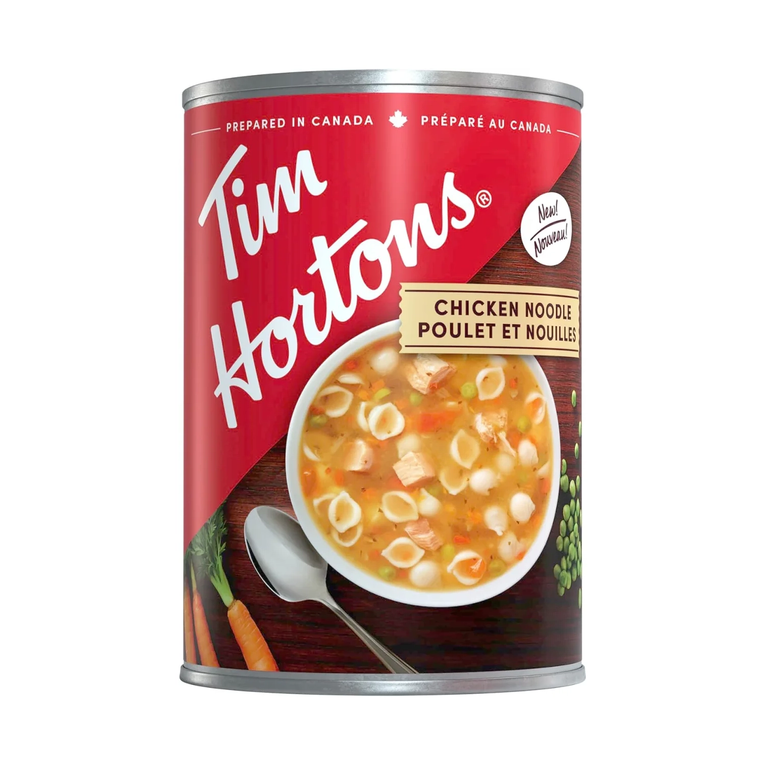 Tim Hortons Chicken Noodle Soup - Ready-to-Serve 540mL Can - Hearty and Delicious Comfort Food