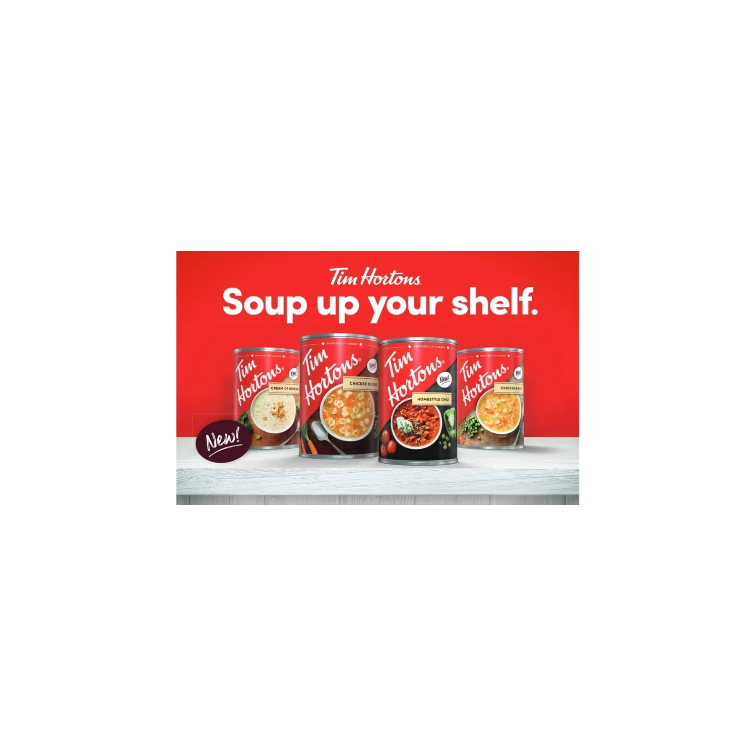 Tim Hortons Chicken Noodle Soup - Ready-to-Serve 540mL Can - Hearty and Delicious Comfort Food
