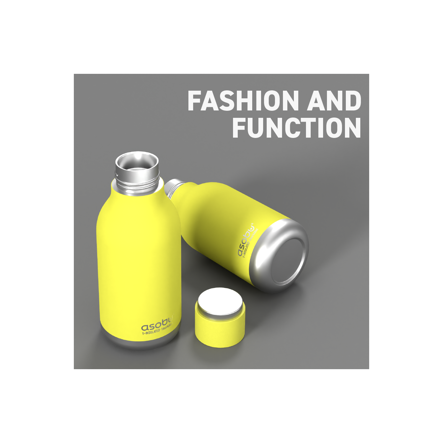 Asobu Urban – bouteille en acier inoxydable isolée et à double paroi, 16 oz par Asobu