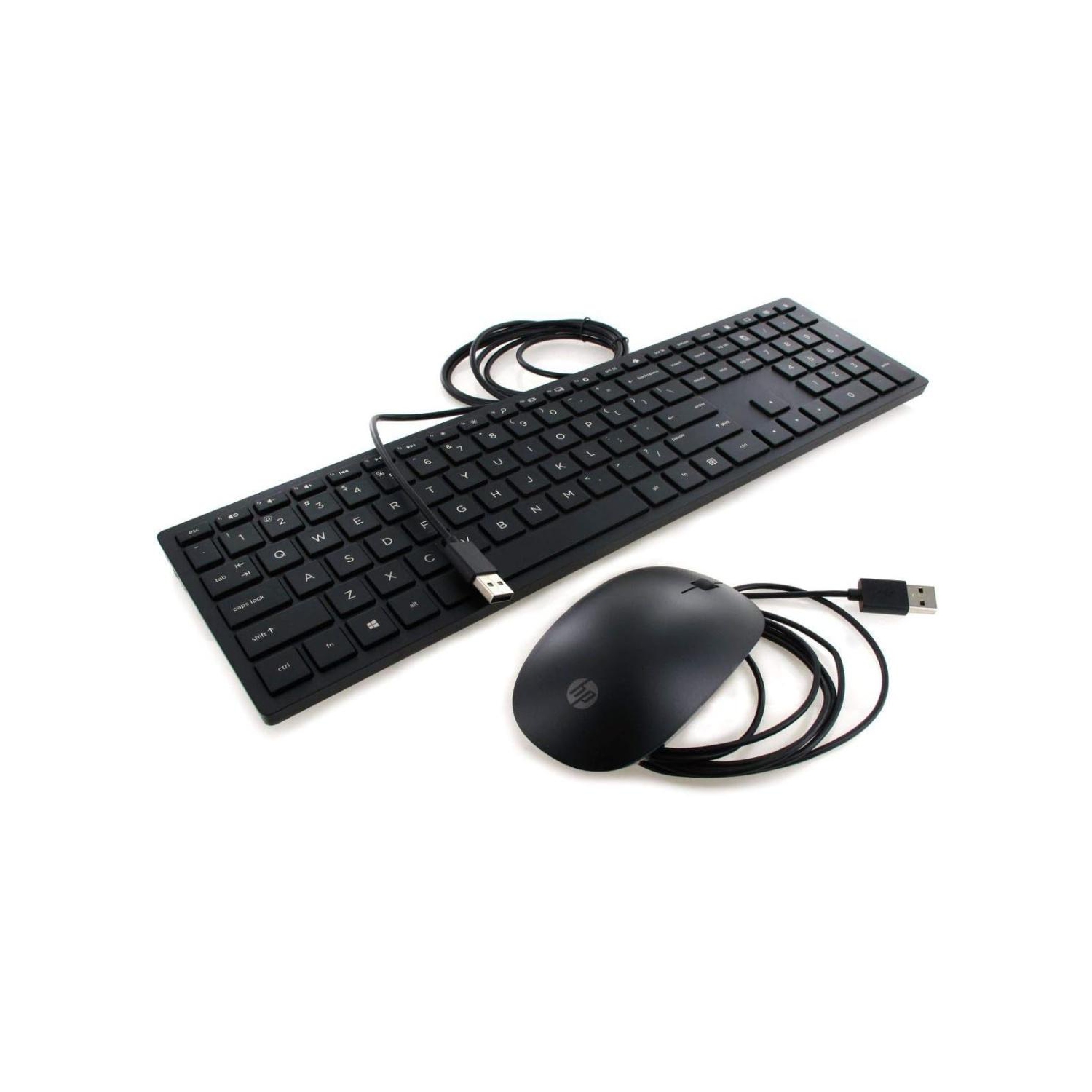 Refurbished HP Lifestyle TPC-P001K 928922-DB1 USB Wired Keyboard & Mouse Combo