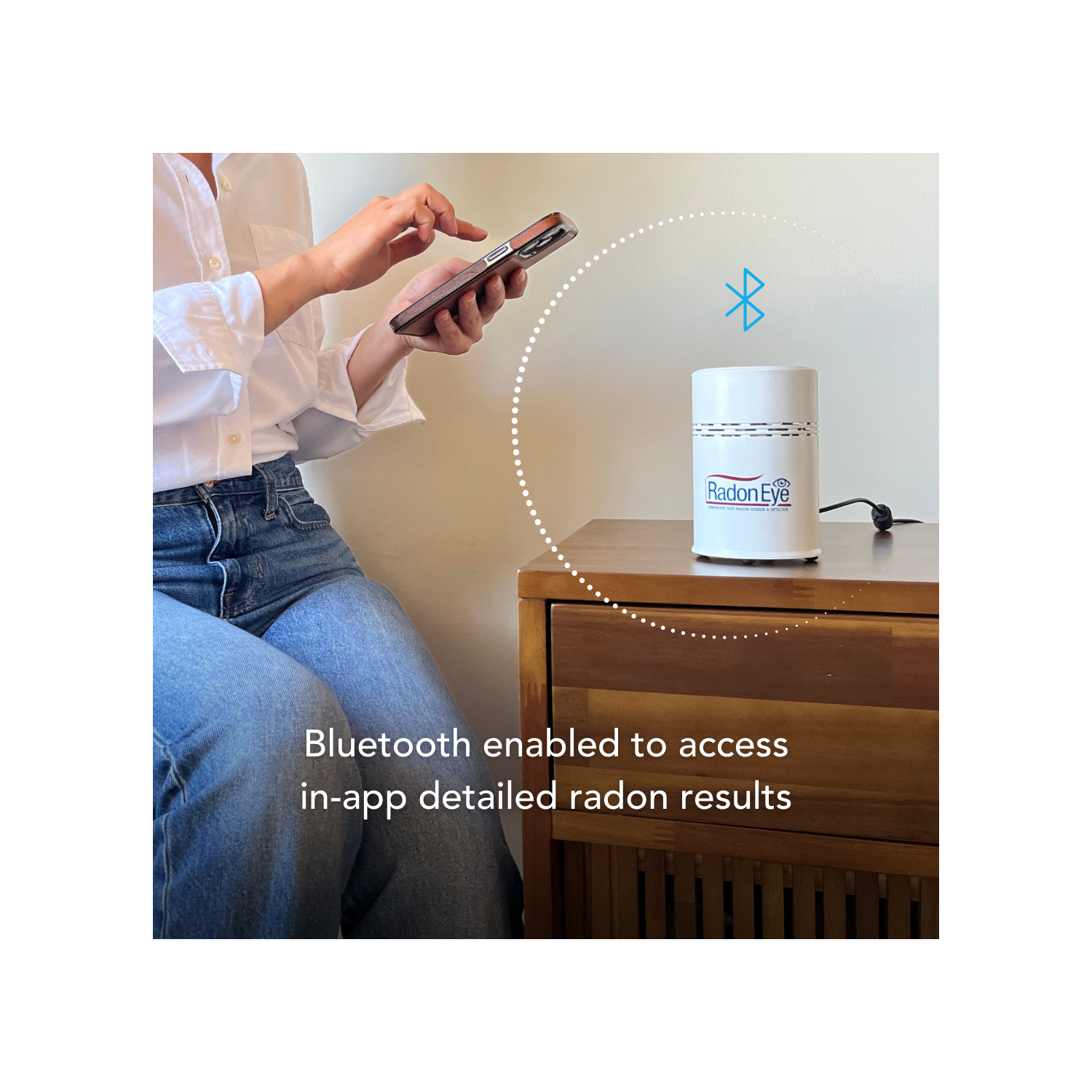 EcoSense RD200 RadonEye, détecteur de radon domestique, surveillance rapide et précise en temps réel, écran DELO, configuration facile avec