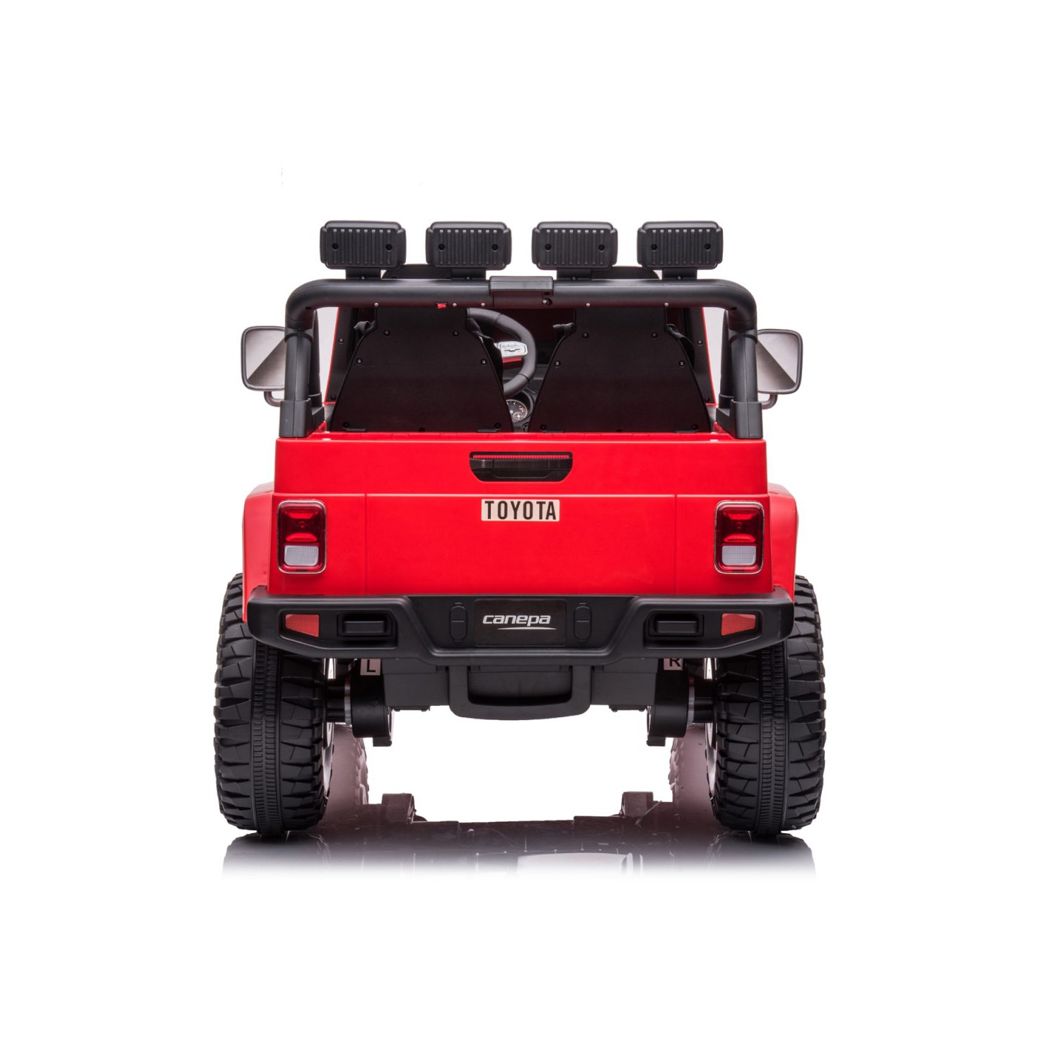 Jouet porteur pour enfants Toyota FJ-40 2-Seater 4x4 avec télécommande de 24&nbsp;V