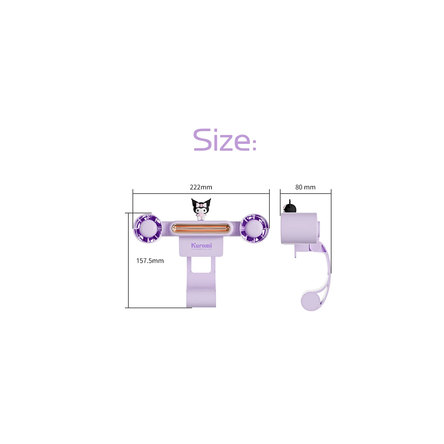 Ventilateur à pince Monitor de Kuromi