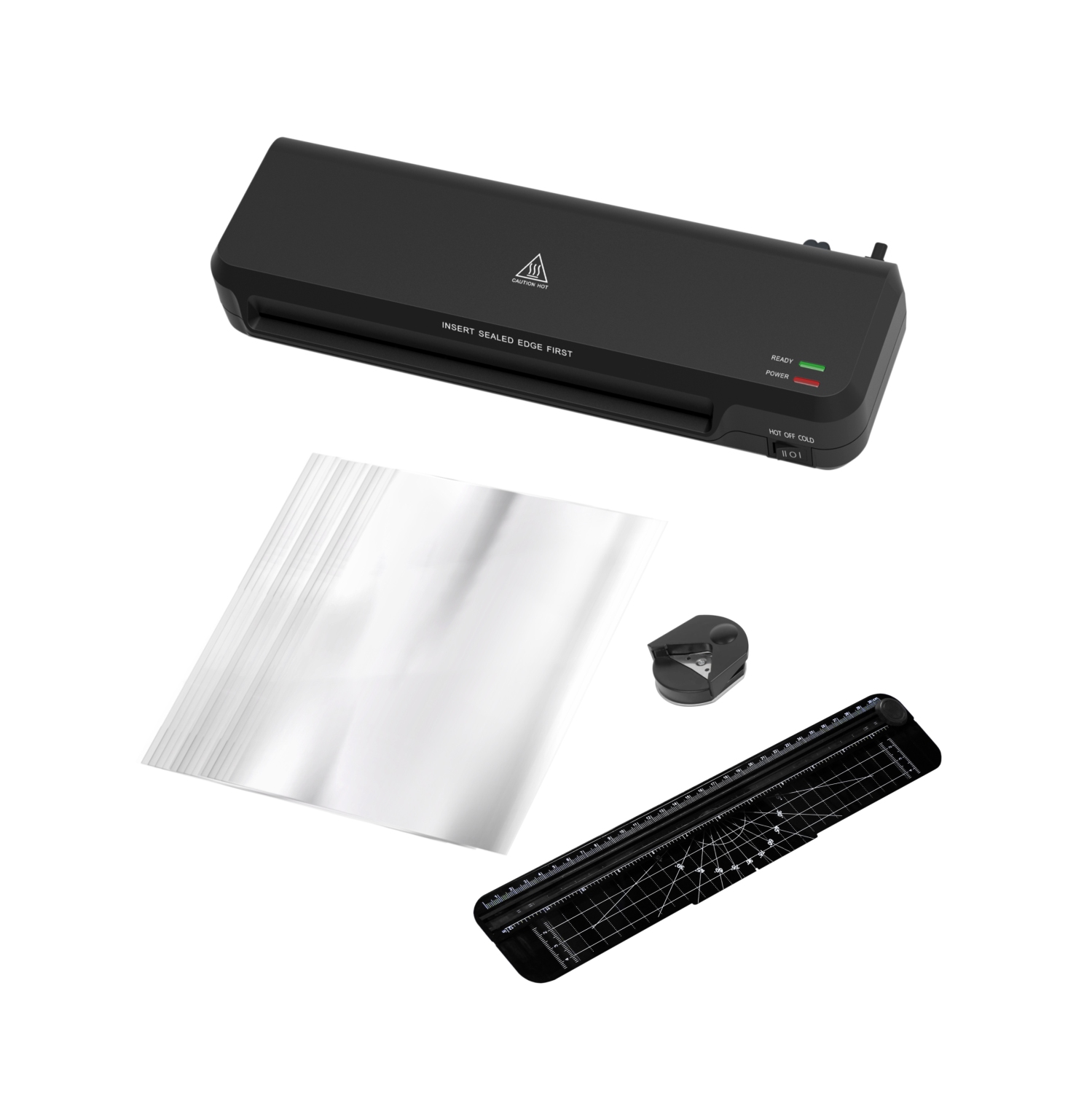 Royal Sovereign – Plastifieuse combinée de 13 po avec trousse de démarrage de 25, noir