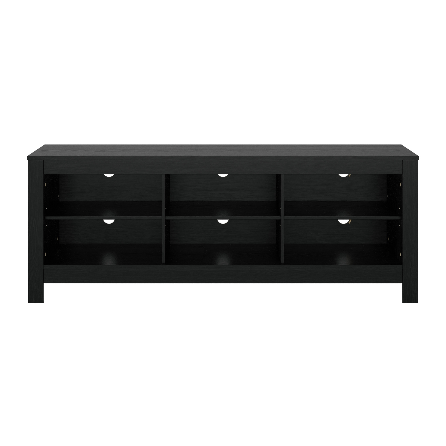 Meuble multimédia minimaliste Kaito d'Amber & Emily pour téléviseur de 85 po ou moins avec rangement ouvert