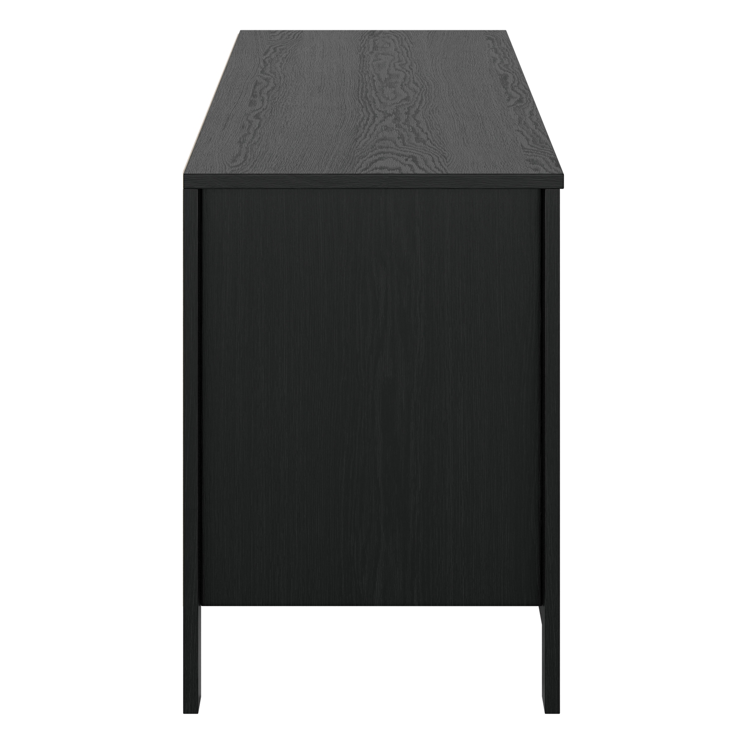 Meuble multimédia minimaliste Kaito d'Amber & Emily pour téléviseur de 85 po ou moins avec rangement ouvert