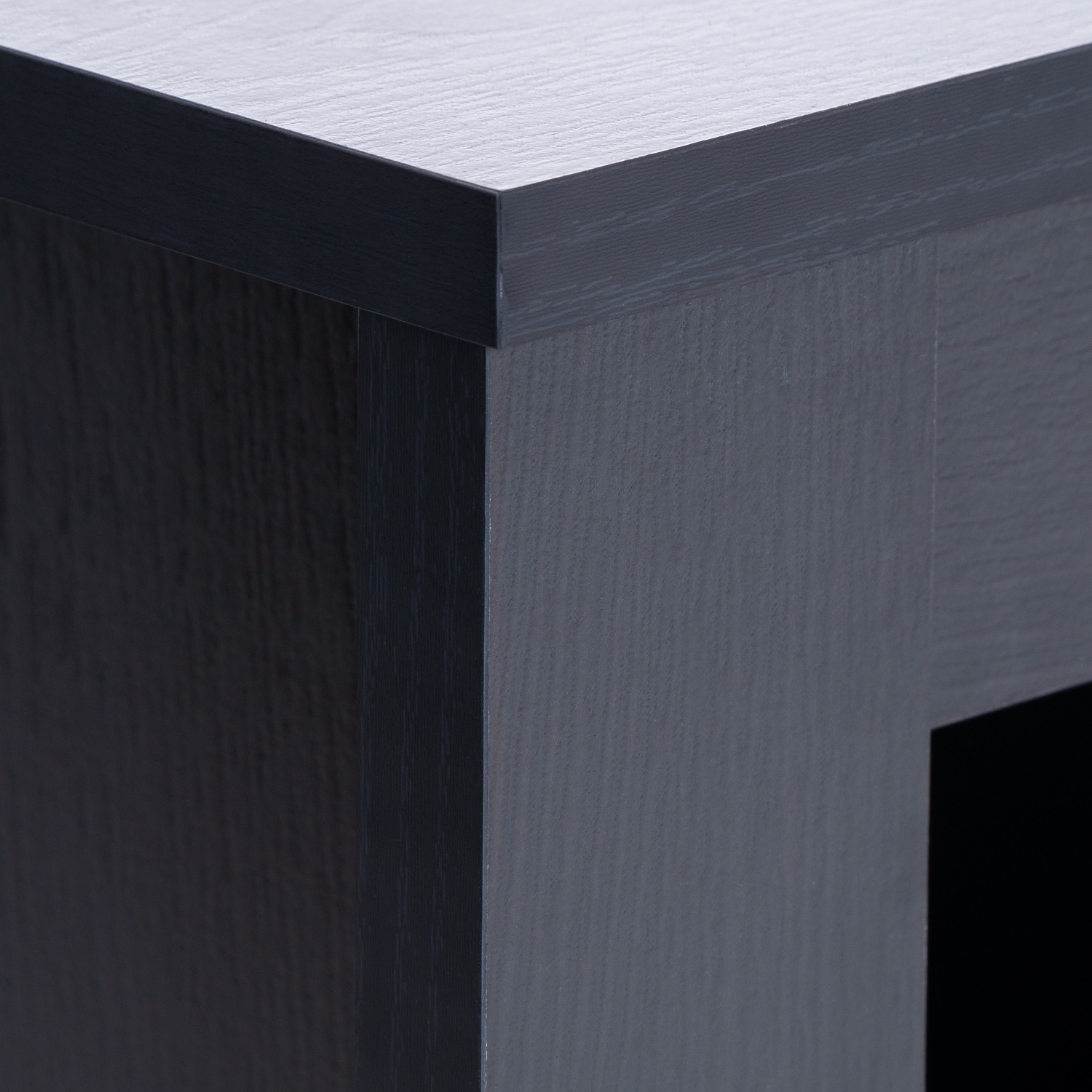 Meuble multimédia minimaliste Kaito d'Amber & Emily pour téléviseur de 85 po ou moins avec rangement ouvert