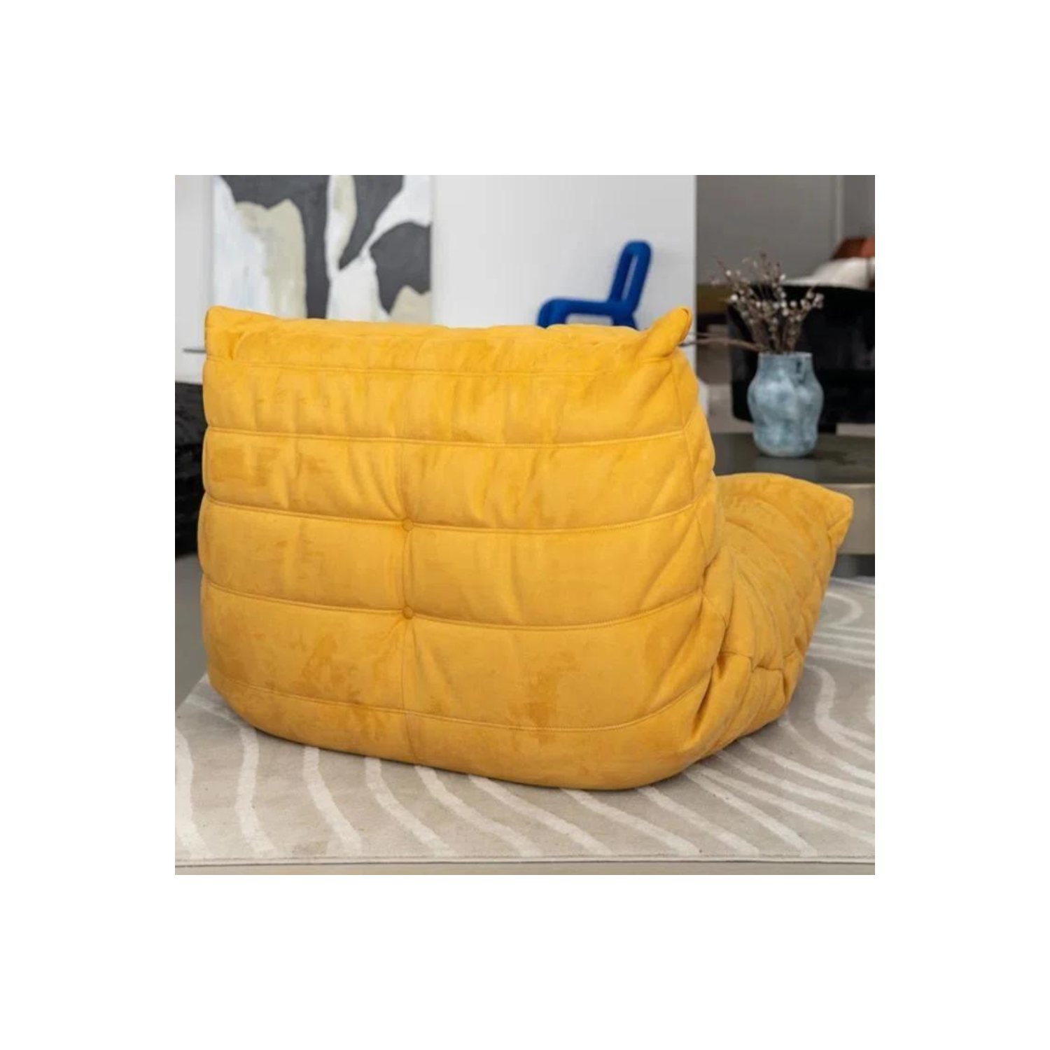 LivinVeluris Bean Bag Chair & Lounger Sofa - Yellow