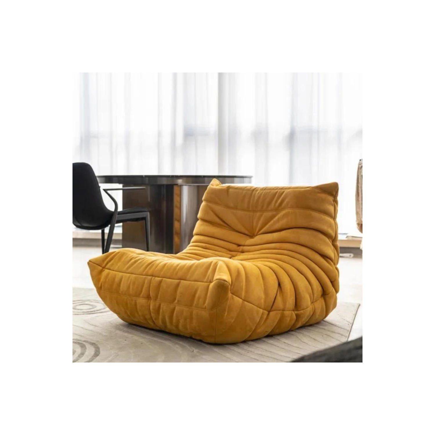 LivinVeluris Bean Bag Chair & Lounger Sofa - Yellow