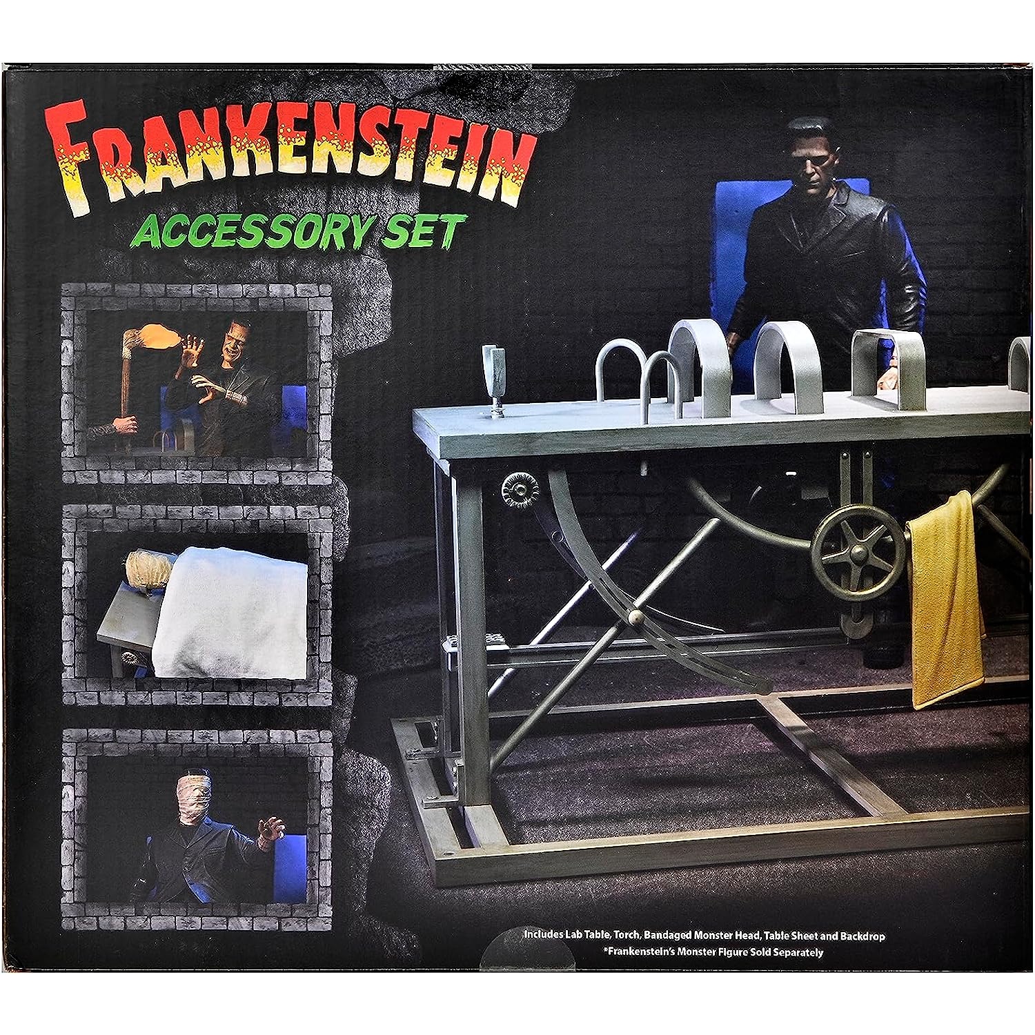 Universal Monsters Frankenstein – Ensemble d’accessoires pour échelle 7 po Ultimate – Frankenstein