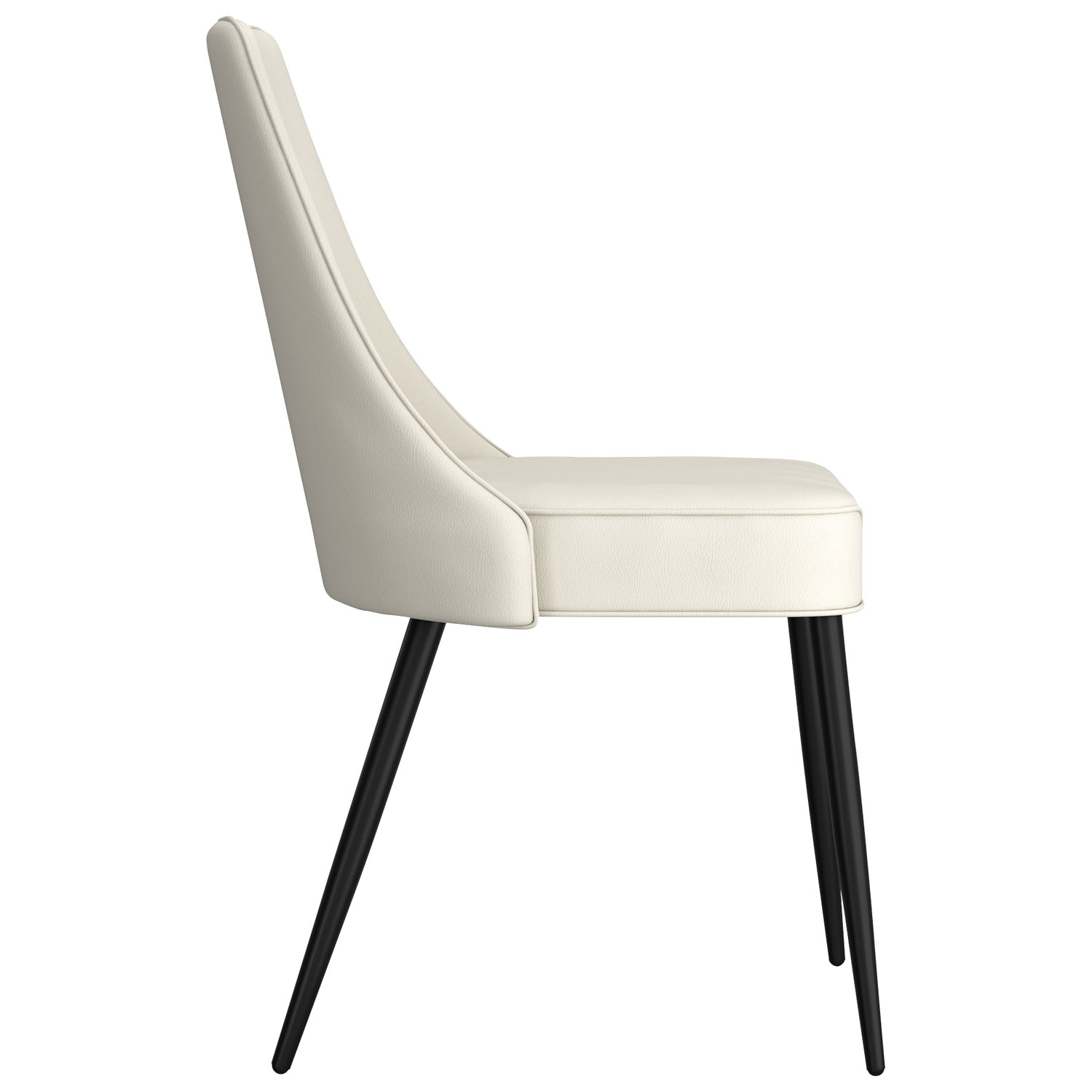 Koda Modern Faux Leather Dining Chair - Set of 2 - Beige