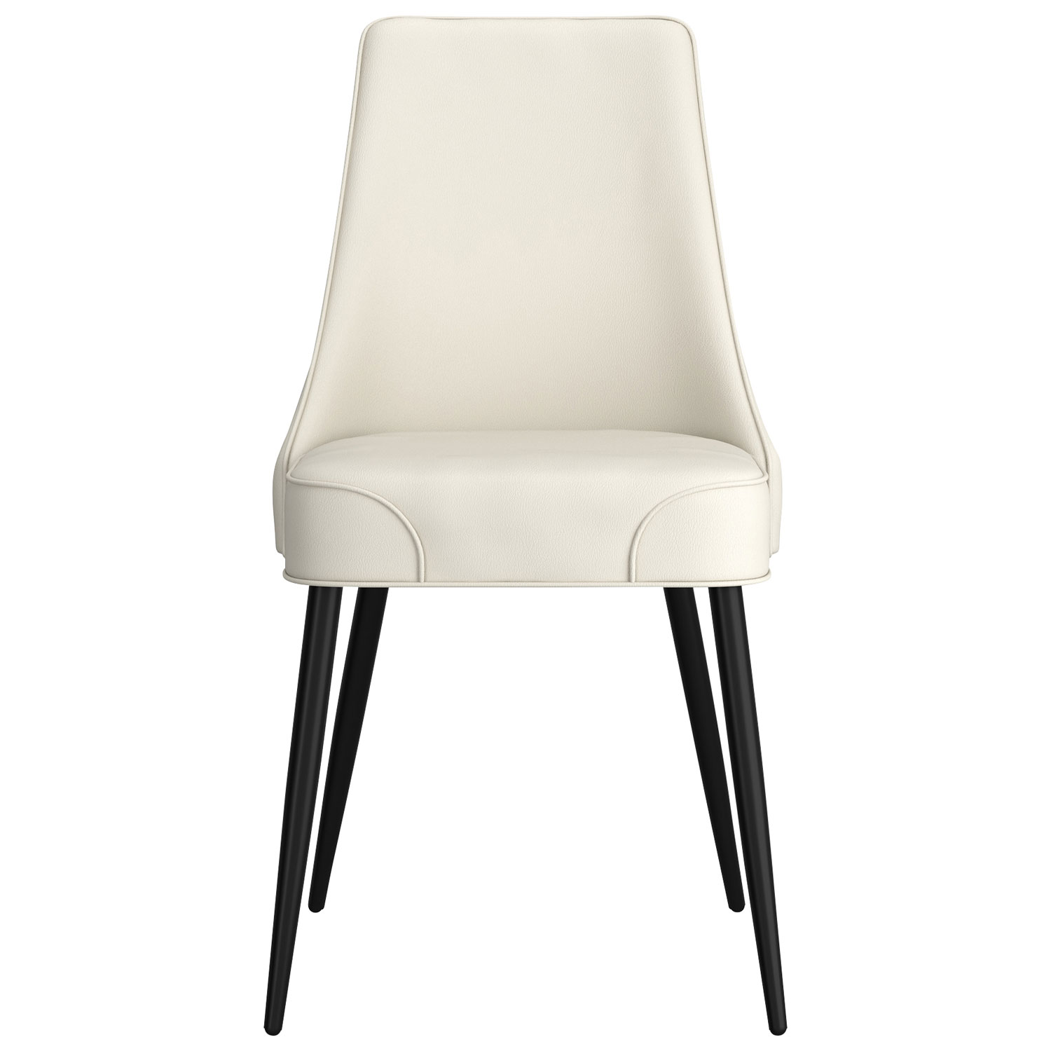 Koda Modern Faux Leather Dining Chair - Set of 2 - Beige
