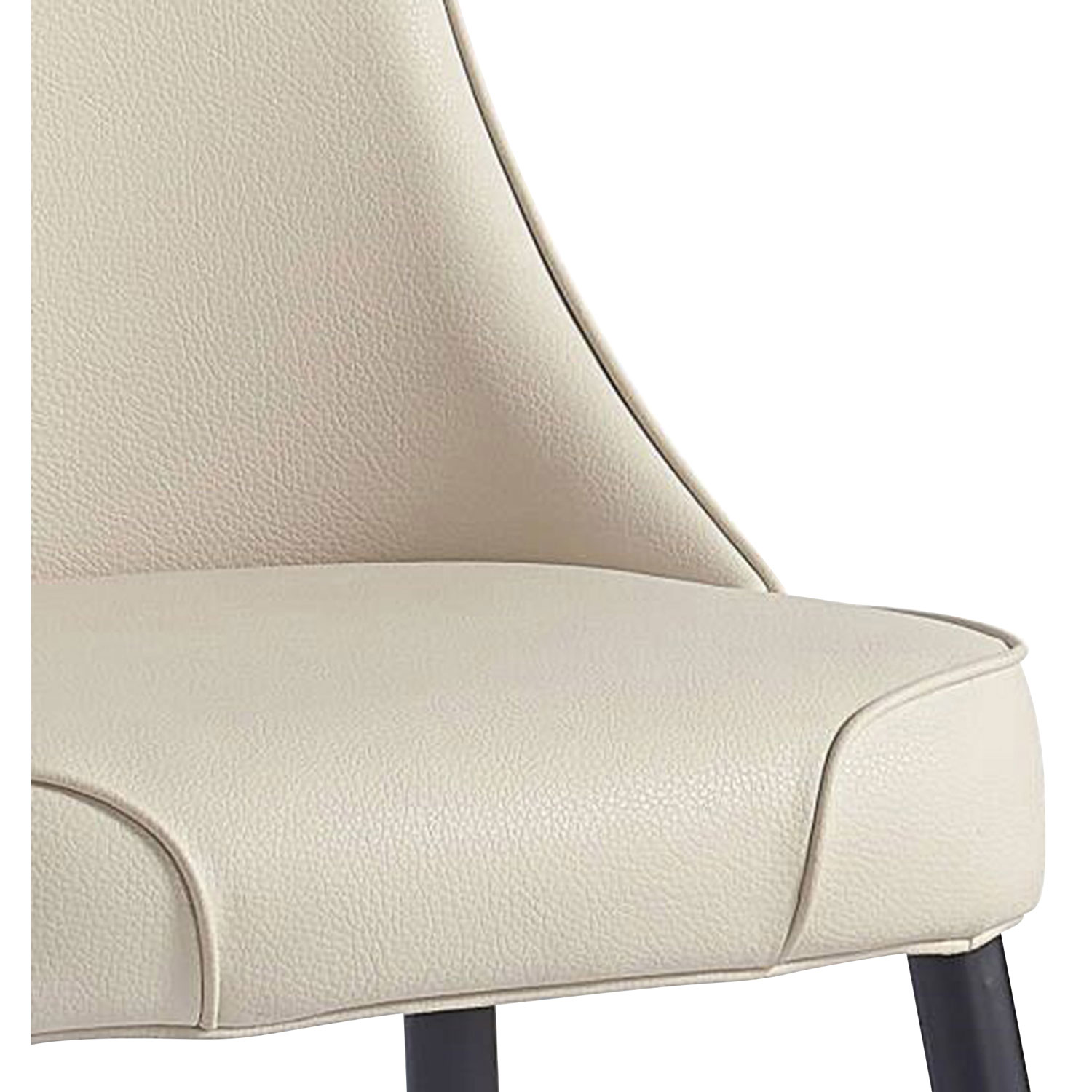 Koda Modern Faux Leather Dining Chair - Set of 2 - Beige