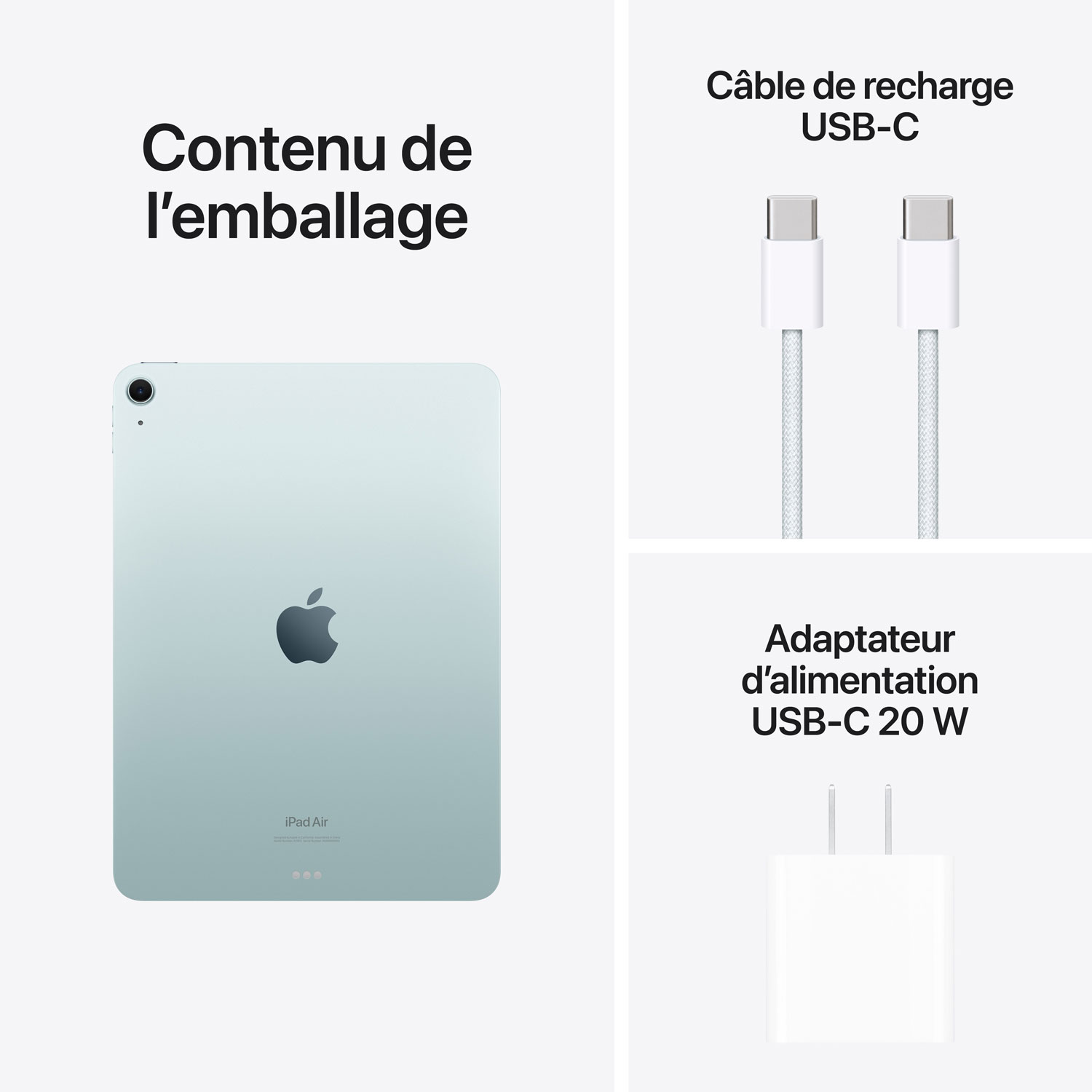 iPad Air 11 po 256 Go avec Wi-Fi d'Apple - Bleu