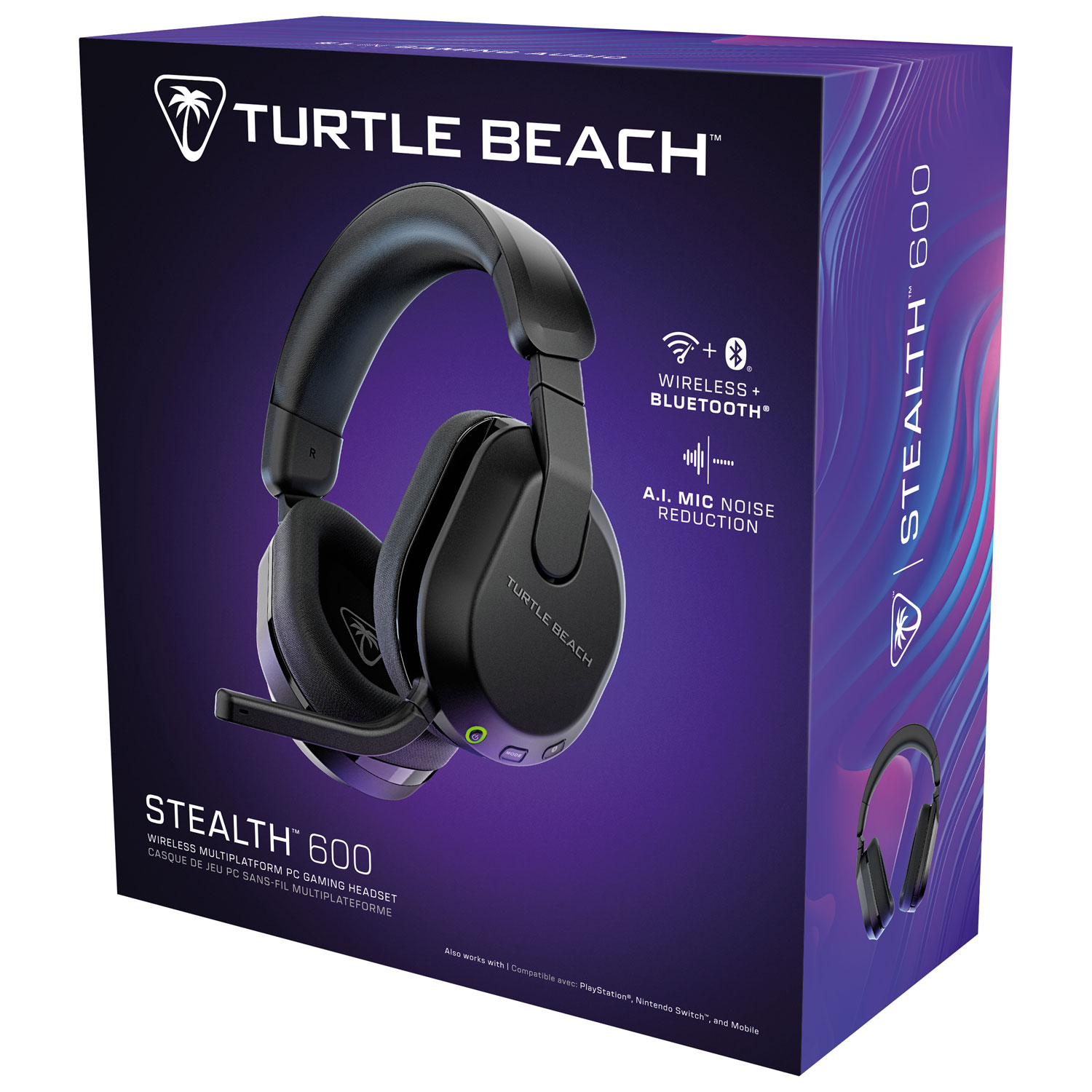 Casque de jeu sans fil Stealth 600 de Turtle Beach pour PC/PlayStation - Noir - Exclusivité de Best Buy