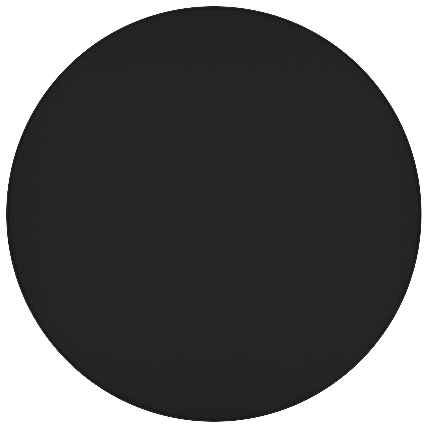 Table basse ronde contemporaine Boden - Noir/Noyer