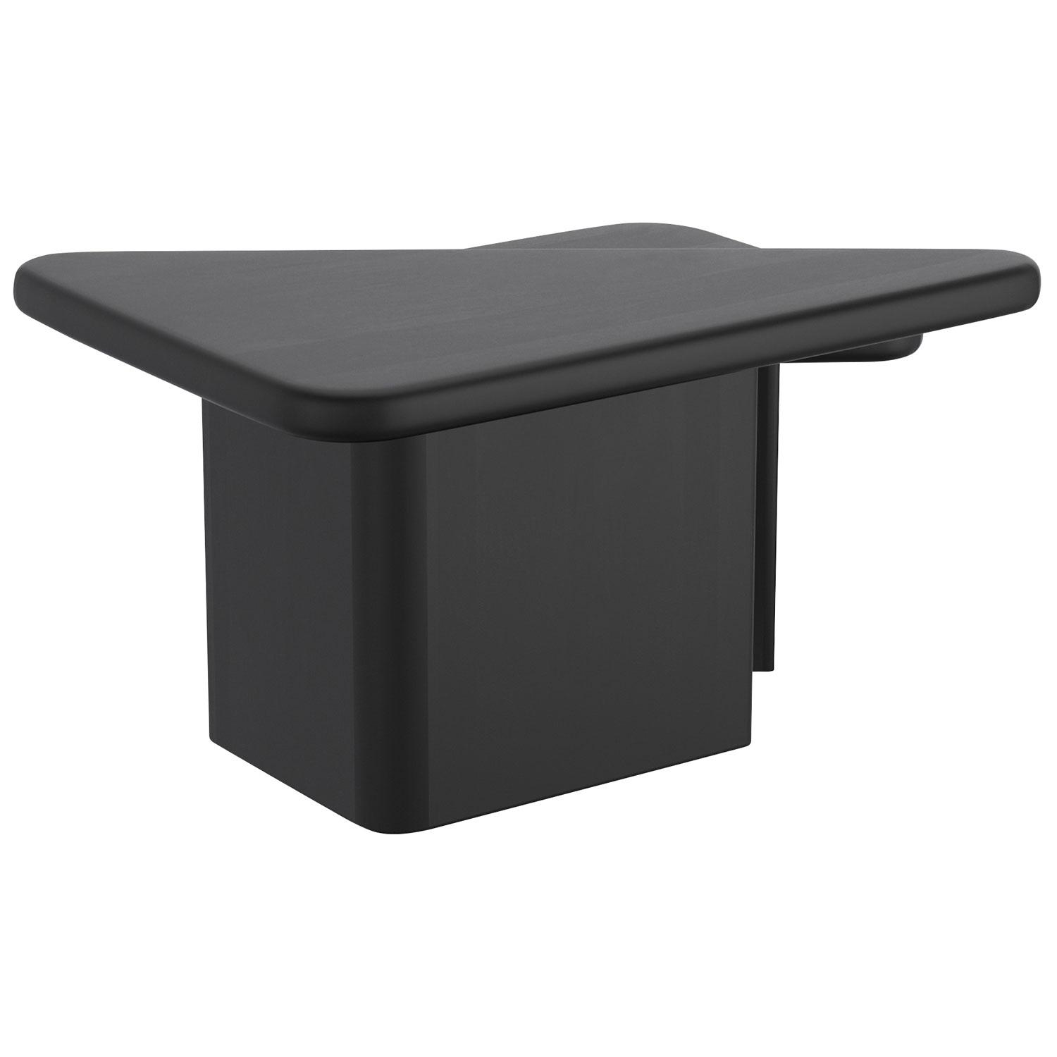 Ensemble de 2 tables triangulaires contemporaines Draco - Noir