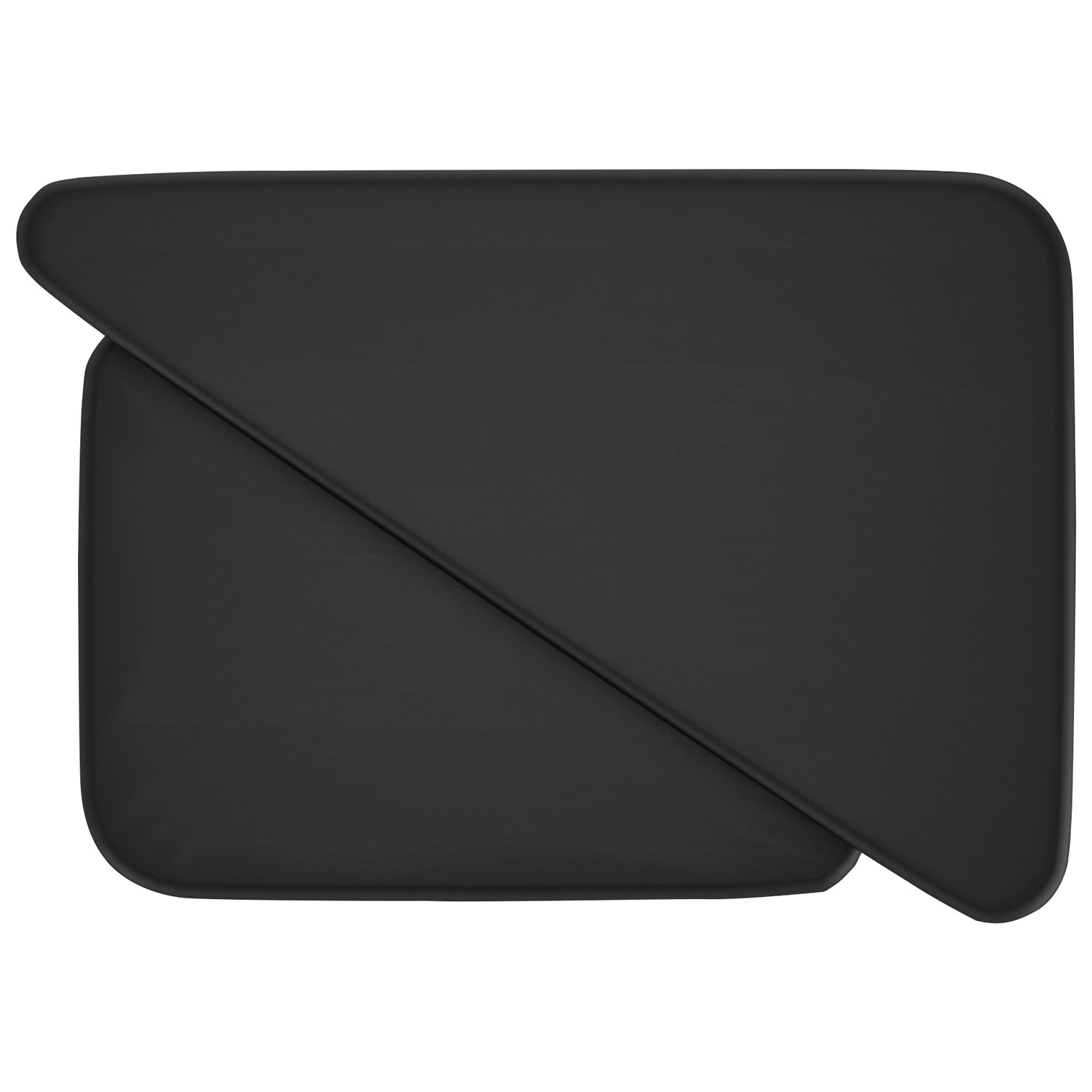 Ensemble de 2 tables triangulaires contemporaines Draco - Noir