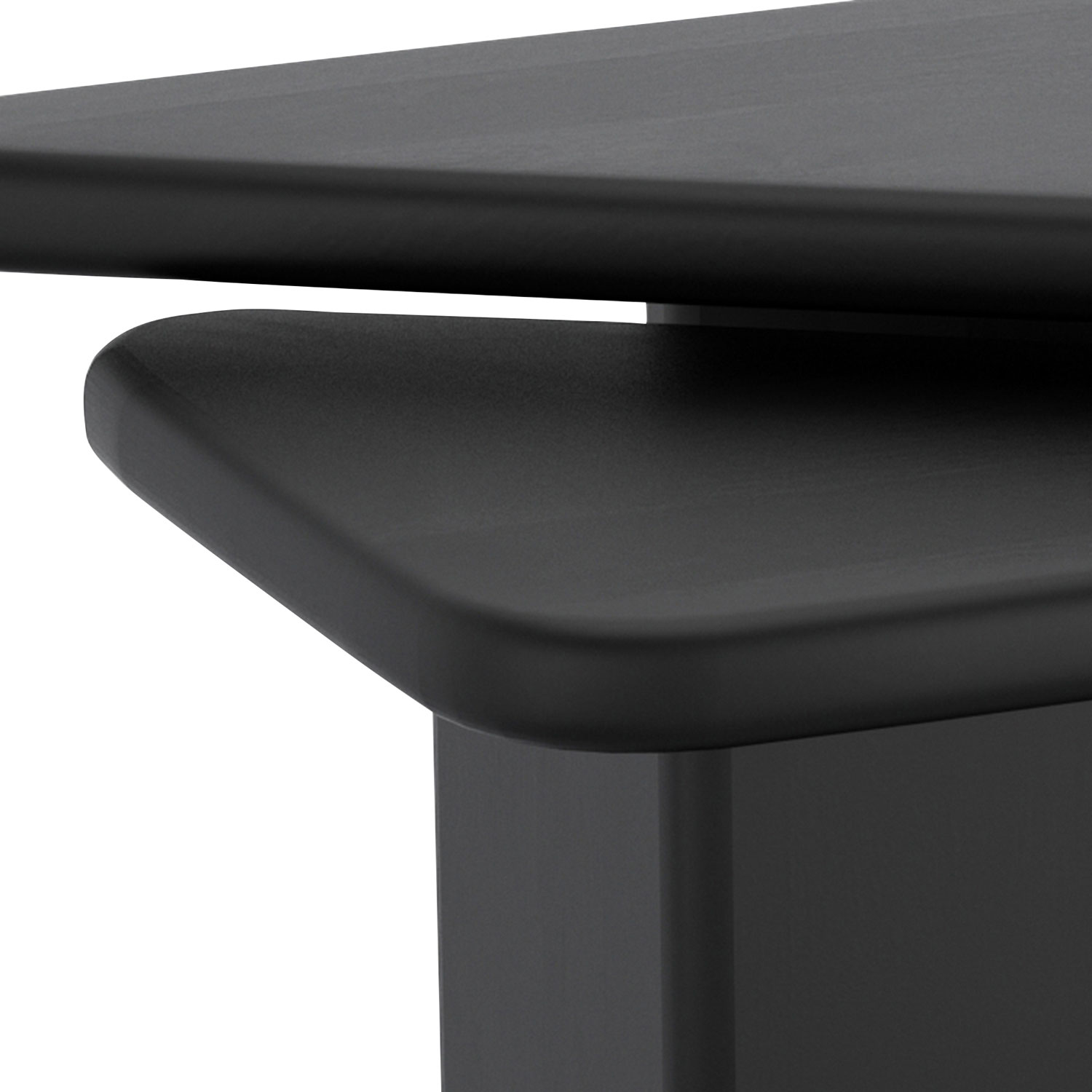 Ensemble de 2 tables triangulaires contemporaines Draco - Noir