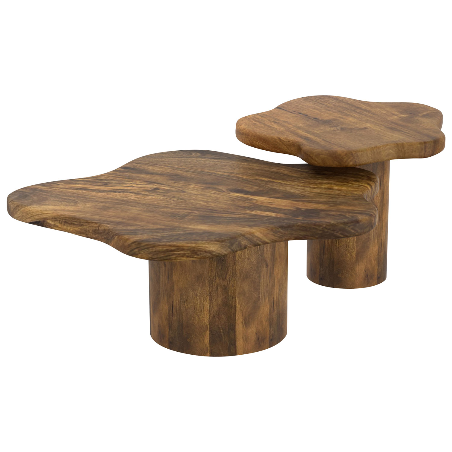 Mayal 2-Piece Contemporary Table Set - Walnut
