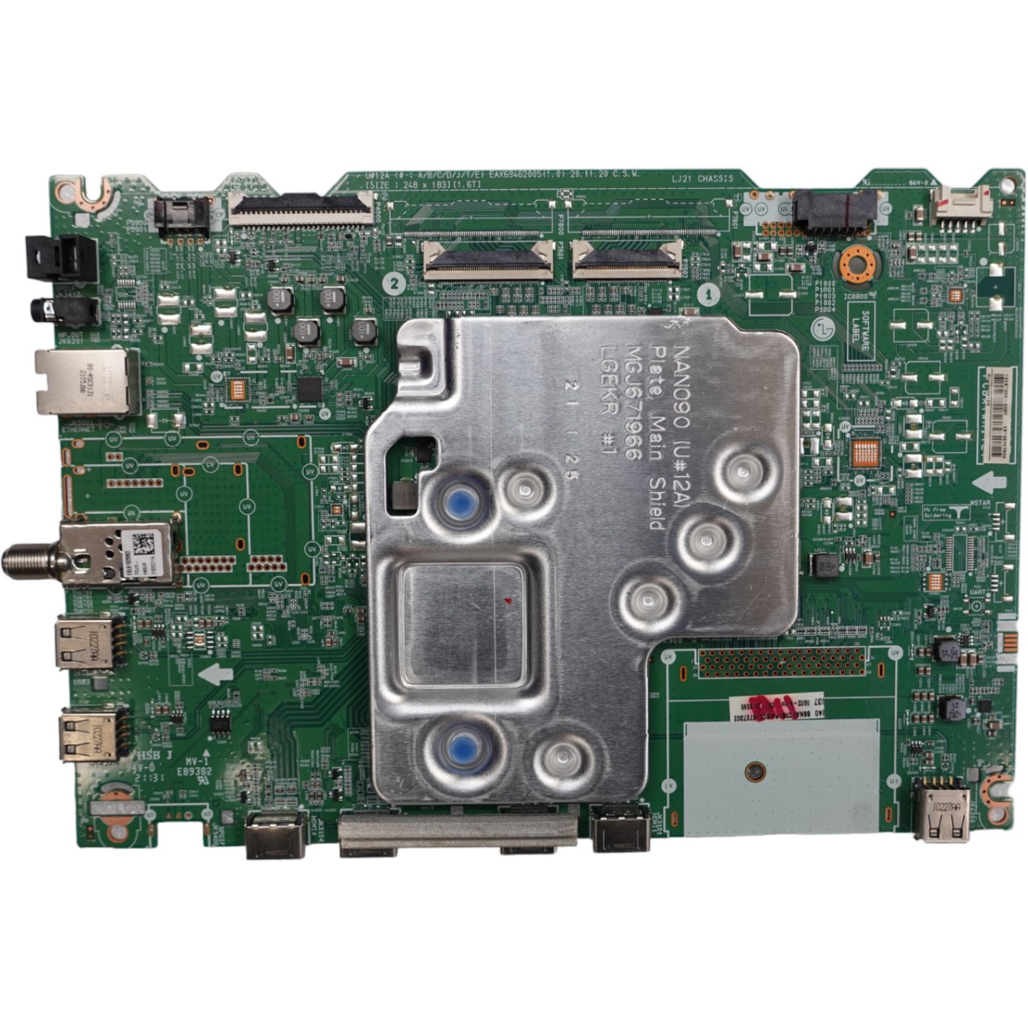 Refurbished LG TV 86NANO75 86" 4K HDR SMT LED TV Main Board P/N: EBU66387810