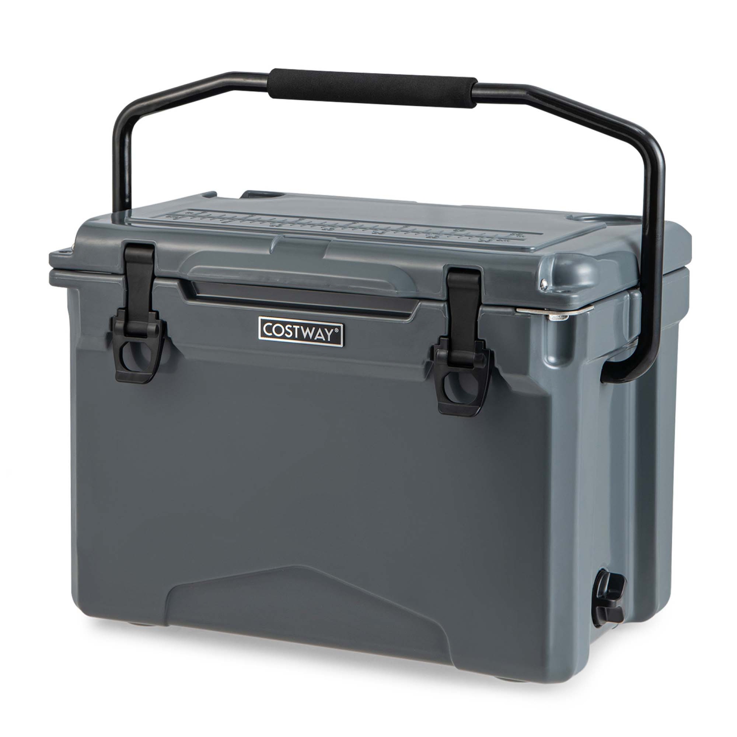 Costway 25 QT Portable Cooler Rotomolded Ice Chest Insulated Ice Box for 5-7 Days