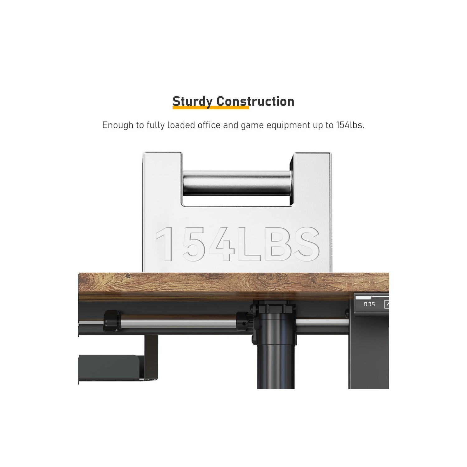 All-in-One Ergonomic Sit Standing Desk with Table Top, 43 x 24 inch Height Adjustable Electric Computer Sit Stand Desk Home Office Table(Whole-Piece