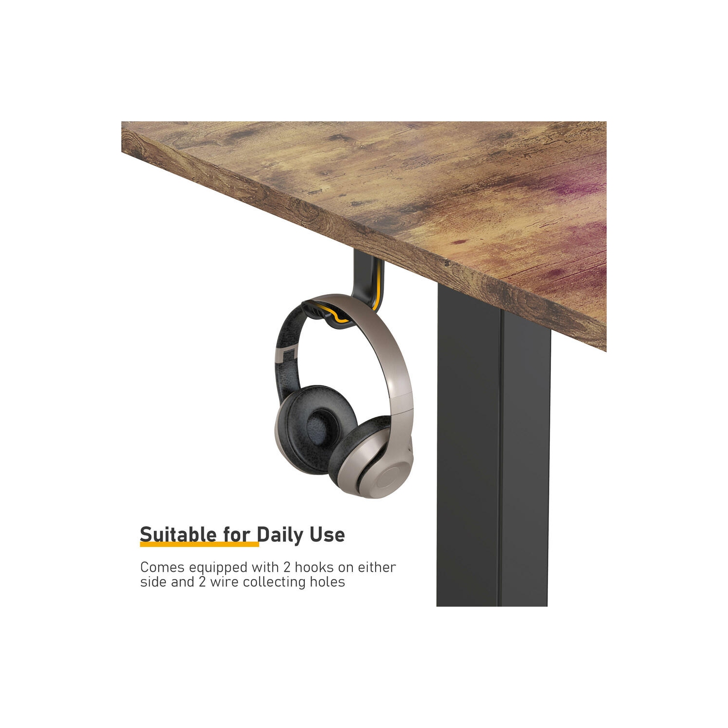 All-in-One Ergonomic Sit Standing Desk with Table Top, 43 x 24 inch Height Adjustable Electric Computer Sit Stand Desk Home Office Table(Whole-Piece