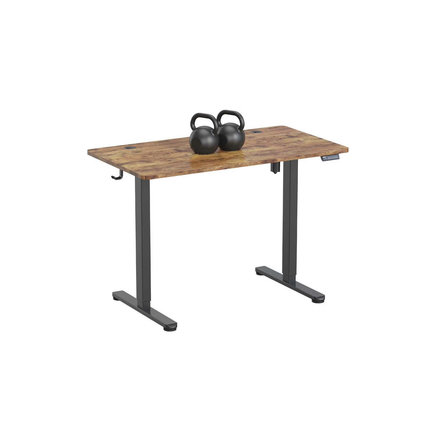 All-in-One Ergonomic Sit Standing Desk with Table Top, 43 x 24 inch Height Adjustable Electric Computer Sit Stand Desk Home Office Table(Whole-Piece