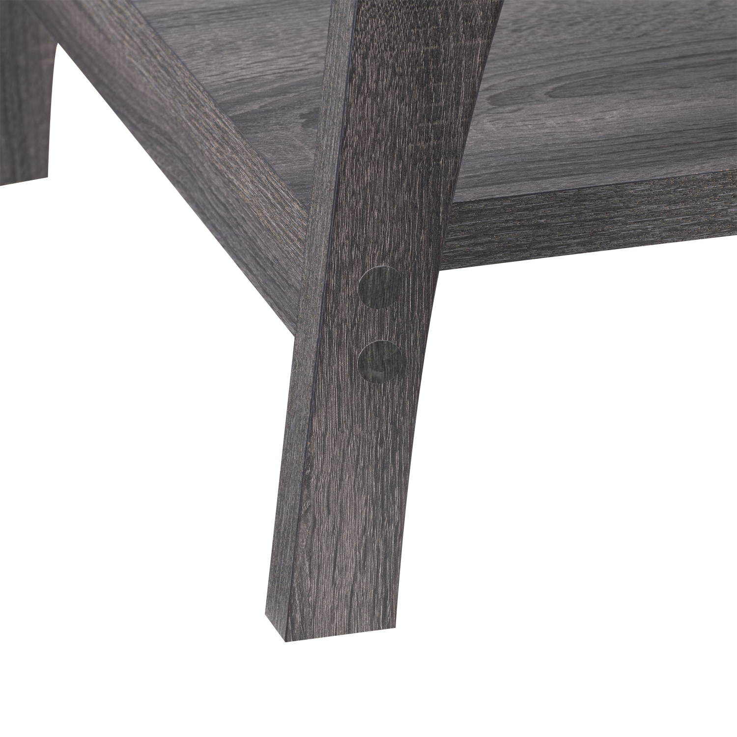 CorLiving LHW-720-C Hollywood DarkGrey Coffee Table with Shelf