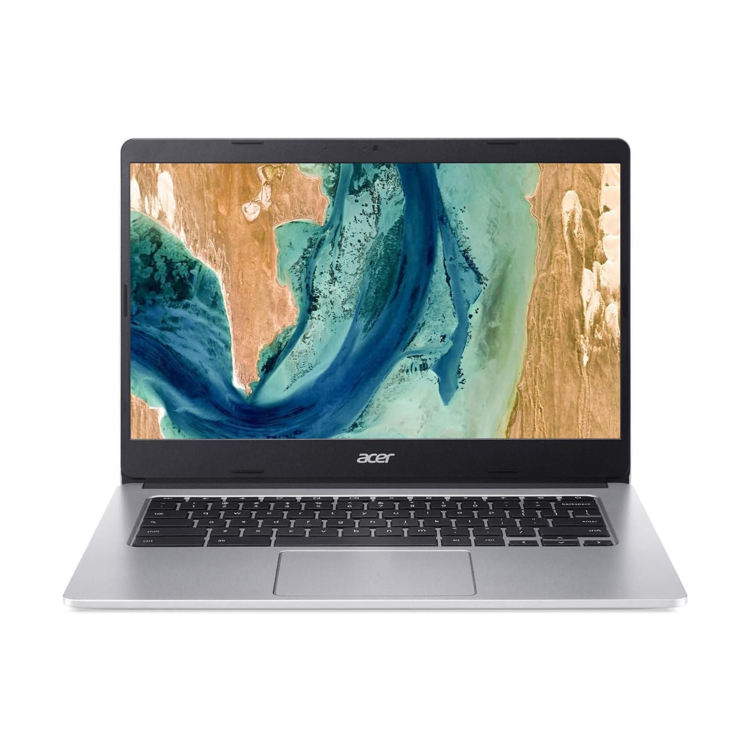 Refurbished Acer CB314-2HT-K4YL 14" FHD Touchscreen MediaTek MT8183 2GHz MediaTek Mali-G72 MP3 8GB RAM 128GB SSD Chrome OS Pure Silver